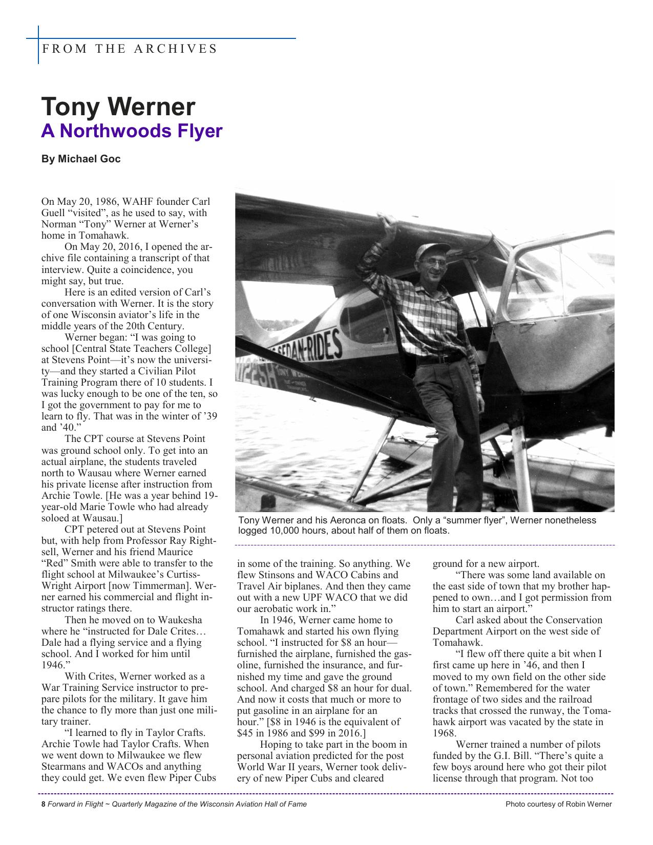 Forward in Flight - Summer 2016 -  Page10