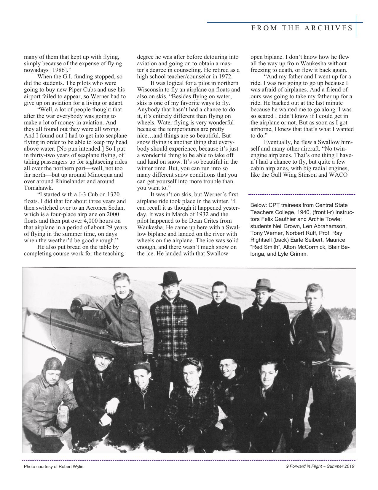 Forward in Flight - Summer 2016 -  Page11