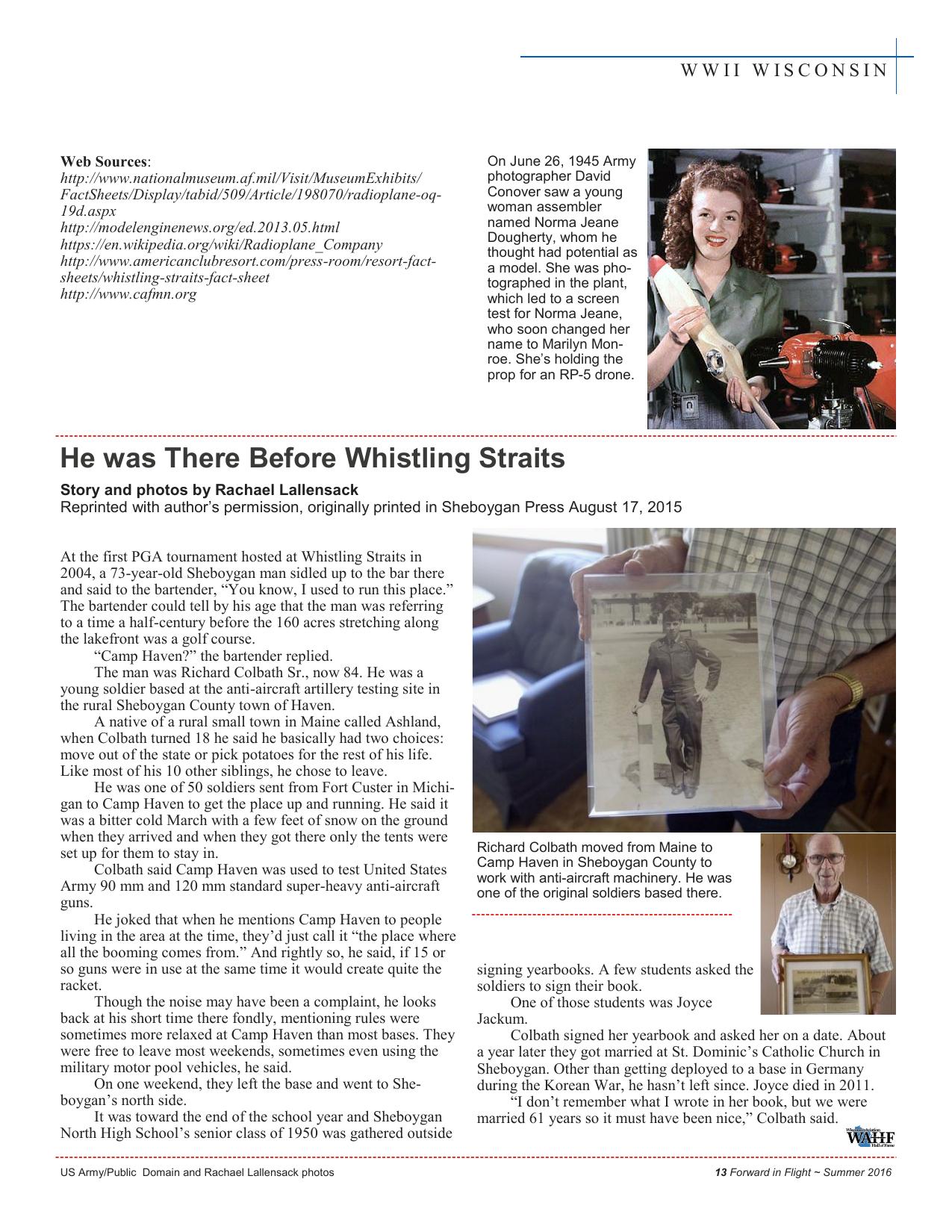 Forward in Flight - Summer 2016 -  Page15