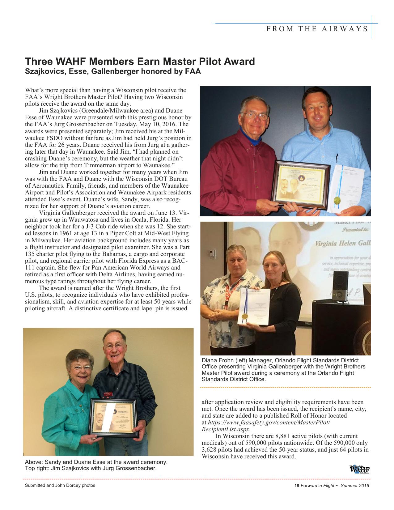 Forward in Flight - Summer 2016 -  Page21