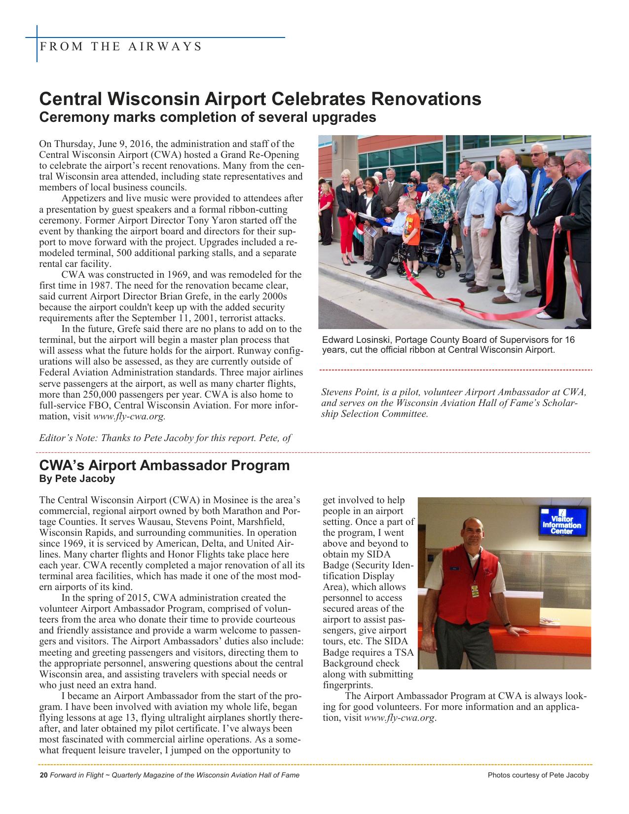 Forward in Flight - Summer 2016 -  Page22