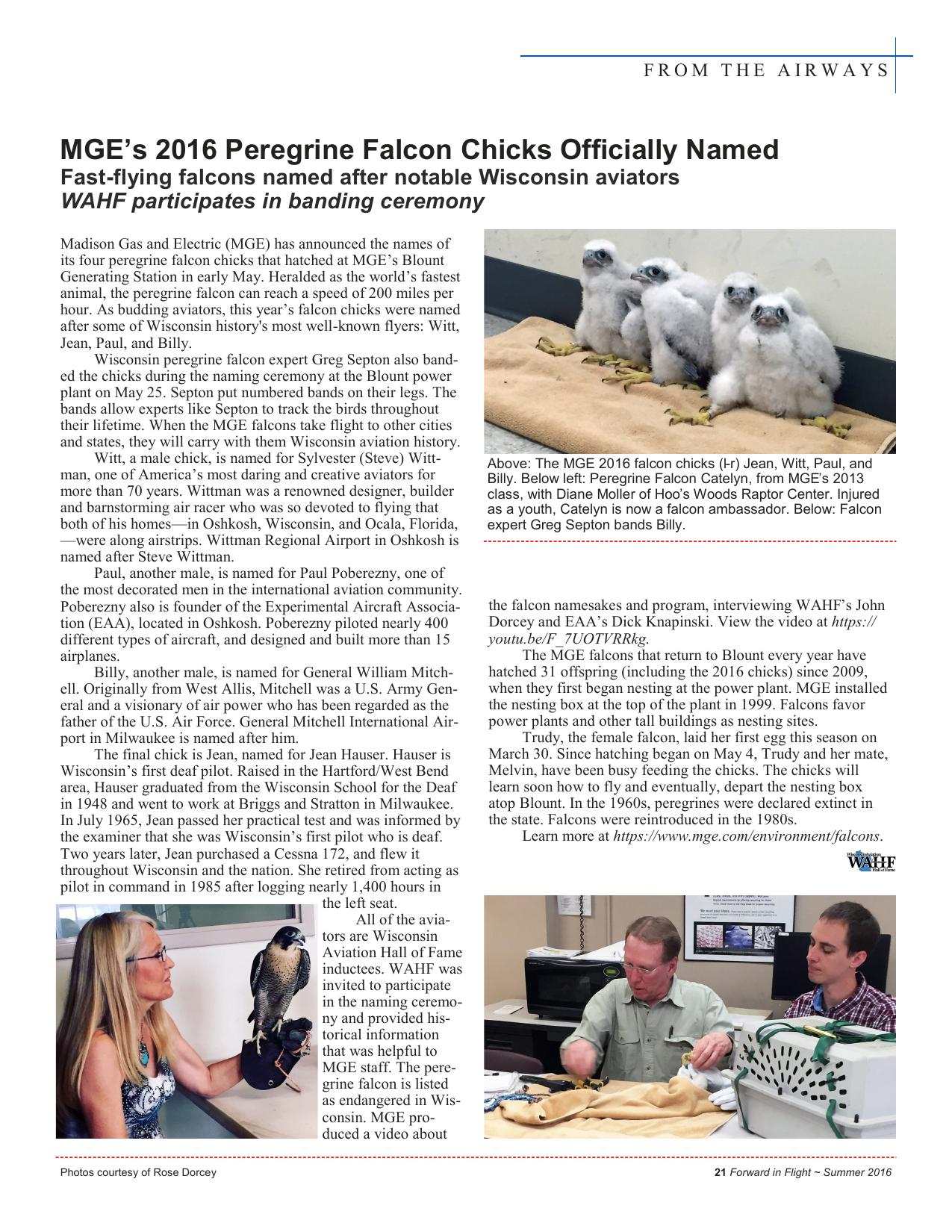 Forward in Flight - Summer 2016 -  Page23