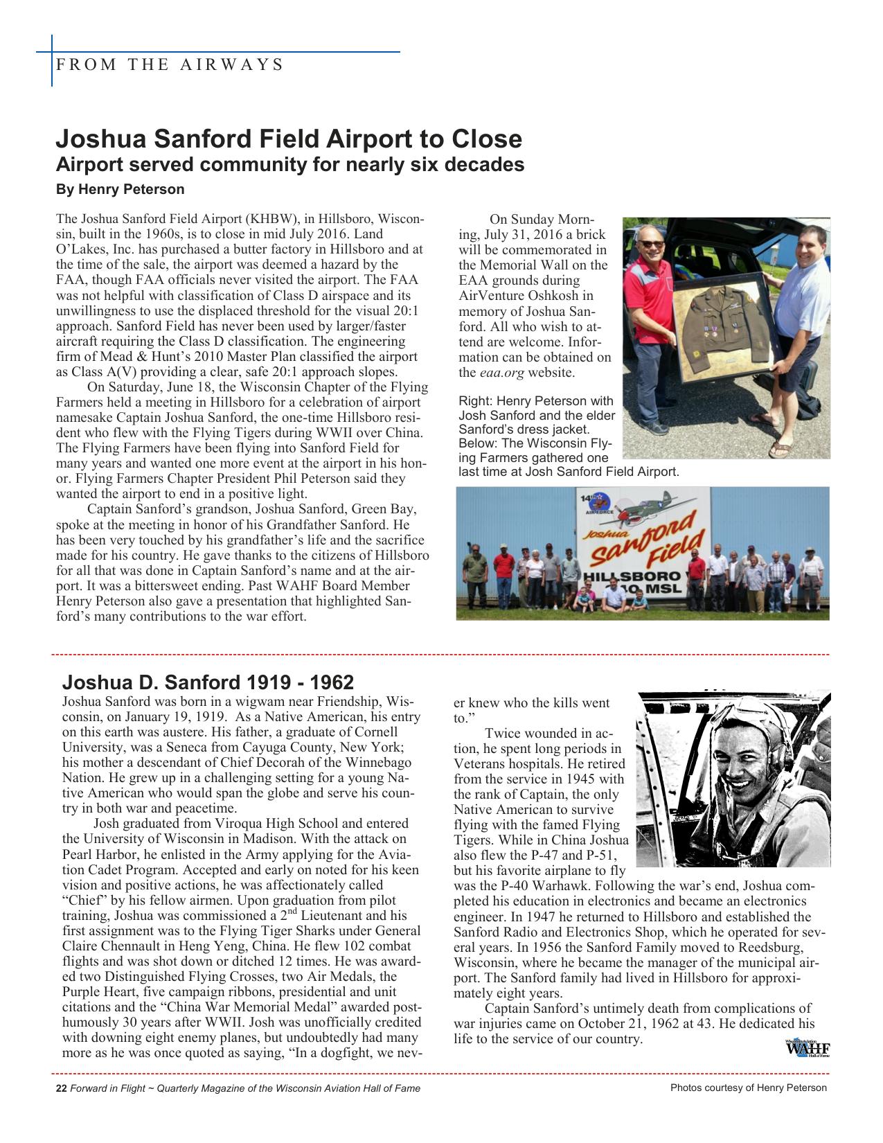 Forward in Flight - Summer 2016 -  Page24
