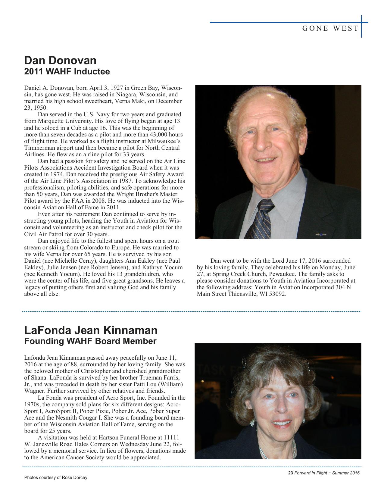 Forward in Flight - Summer 2016 -  Page25