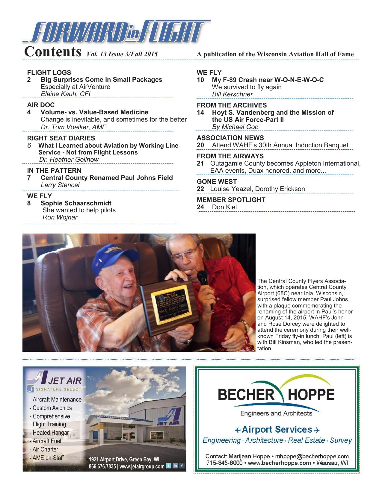 Forward in Flight - Fall 2015 -  Page2