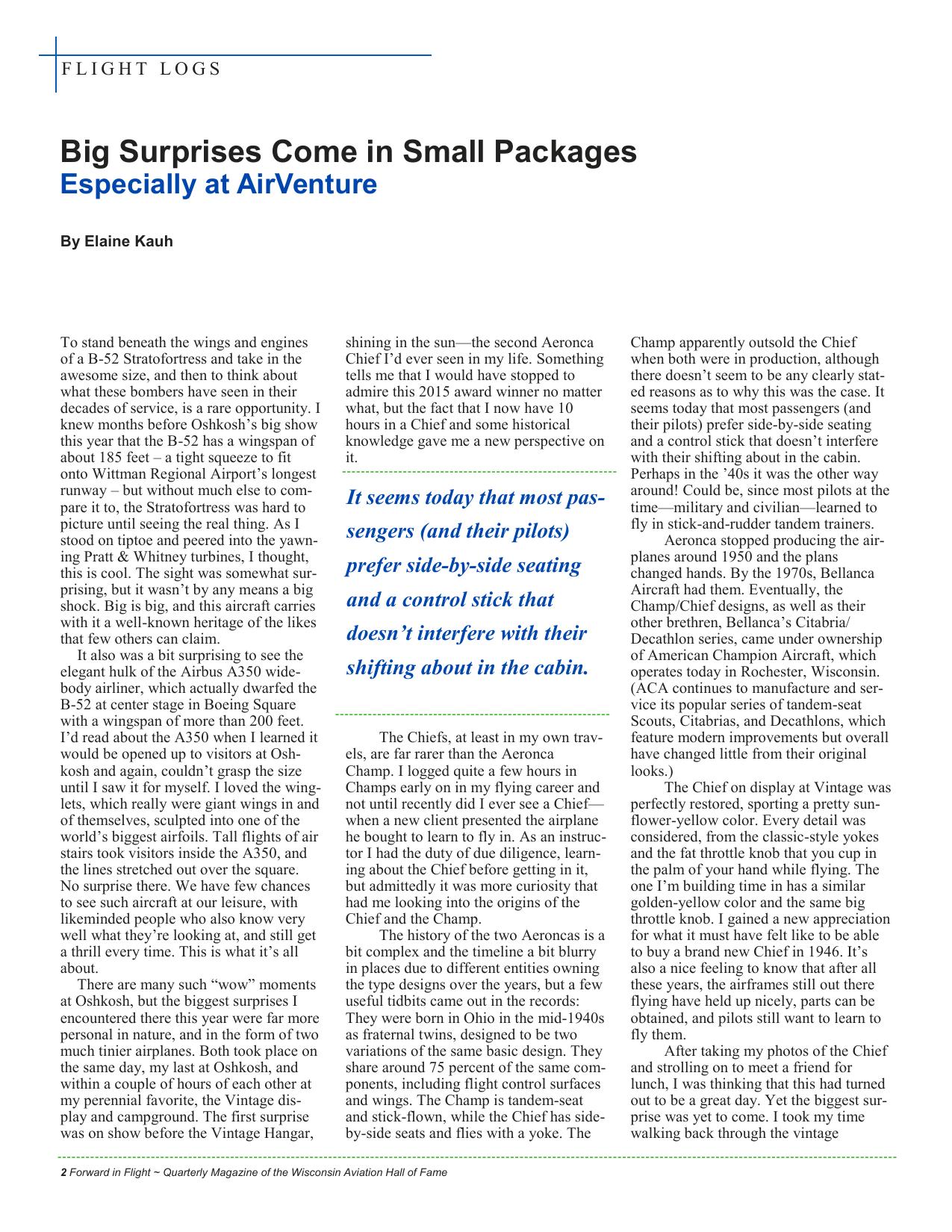 Forward in Flight - Fall 2015 -  Page4