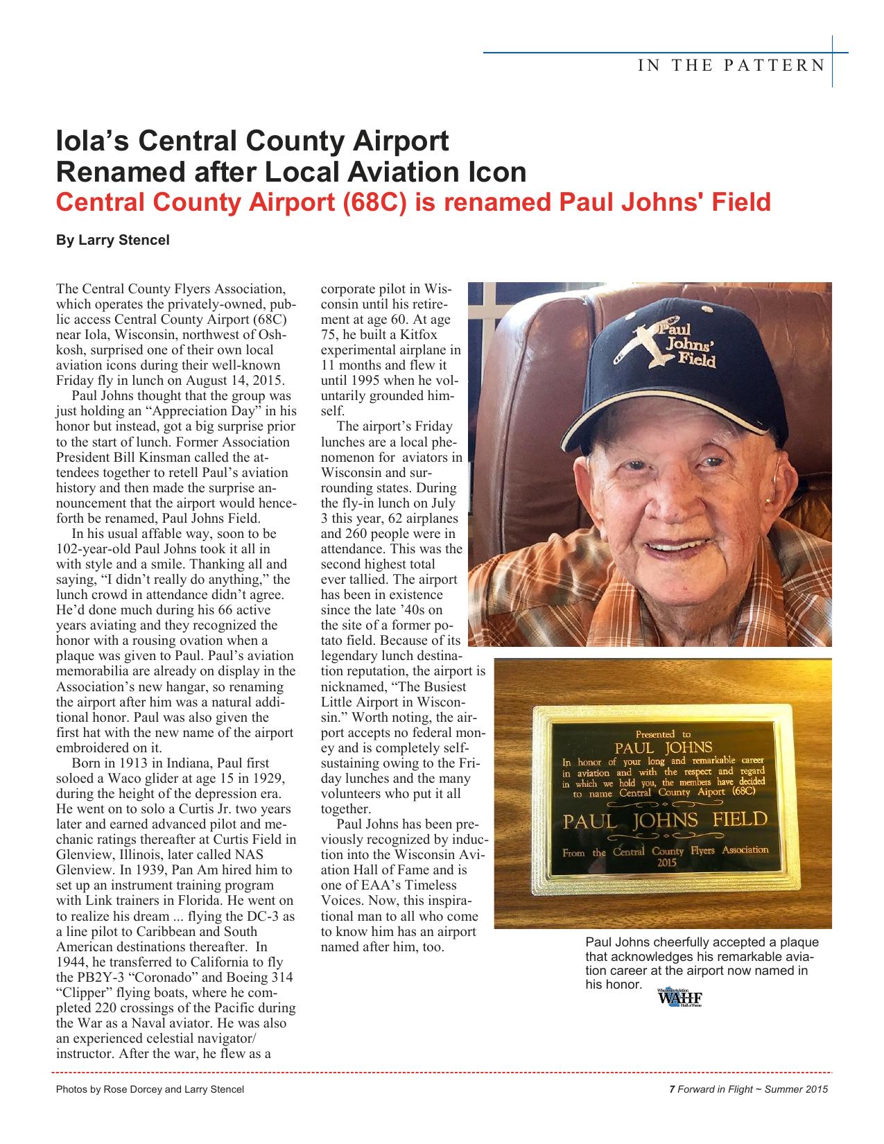 Forward in Flight - Fall 2015 -  Page9
