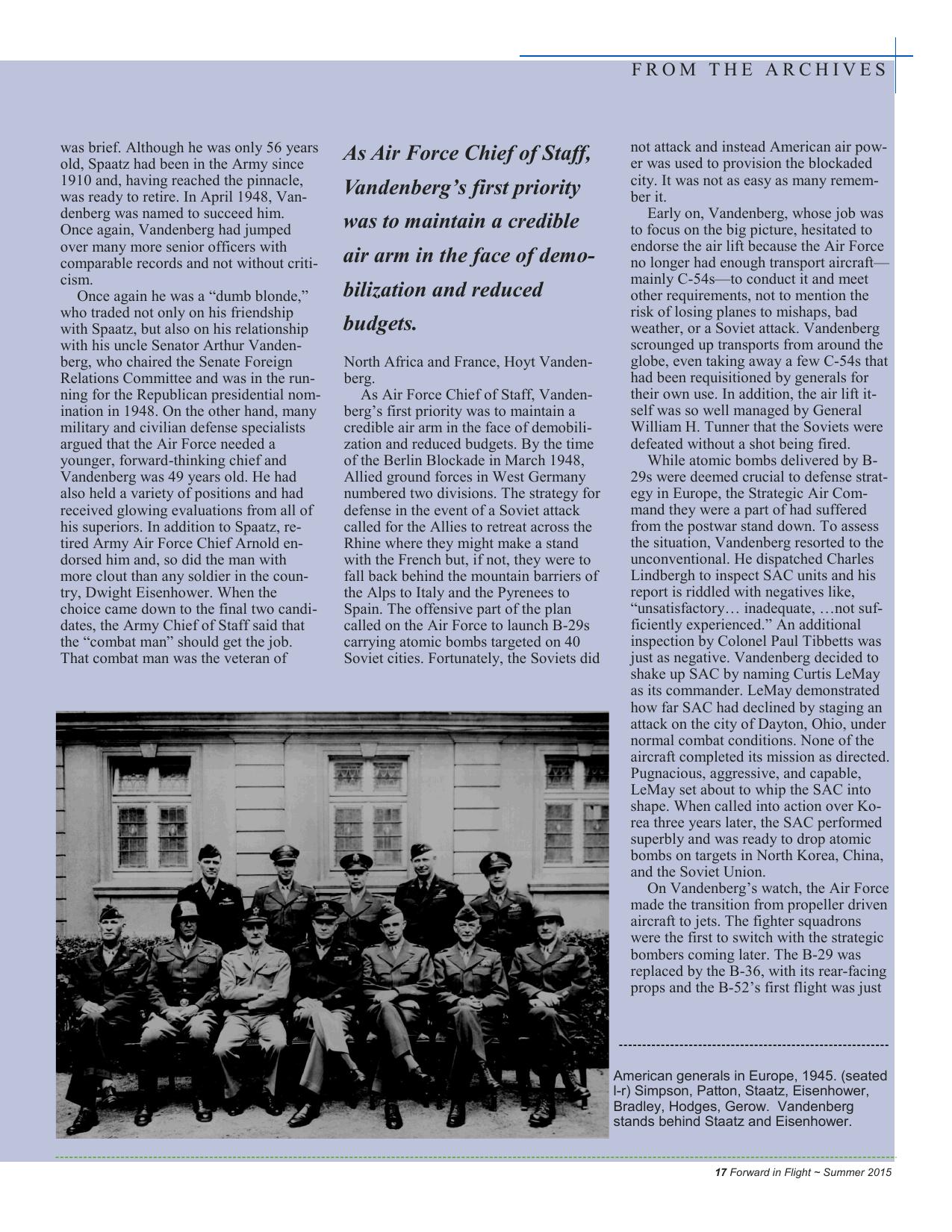 Forward in Flight - Fall 2015 -  Page19