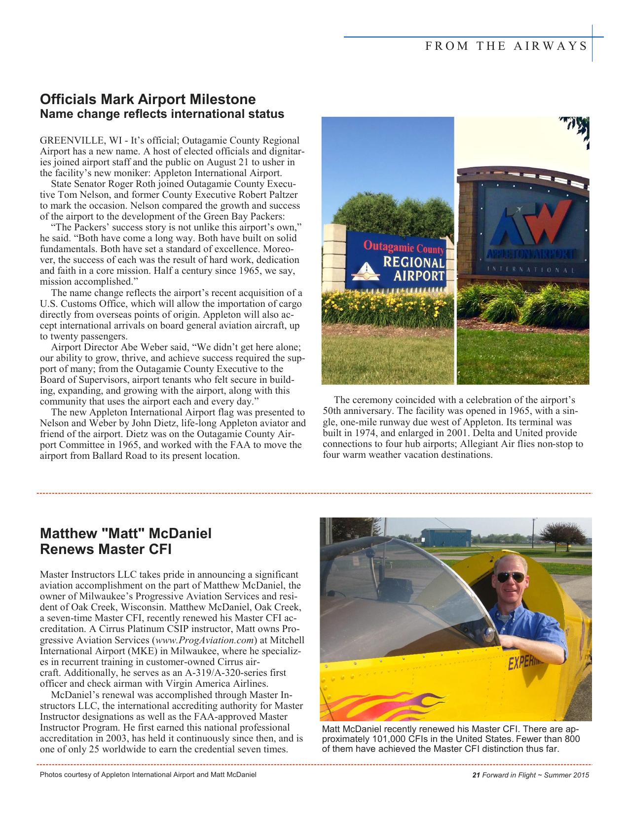 Forward in Flight - Fall 2015 -  Page23