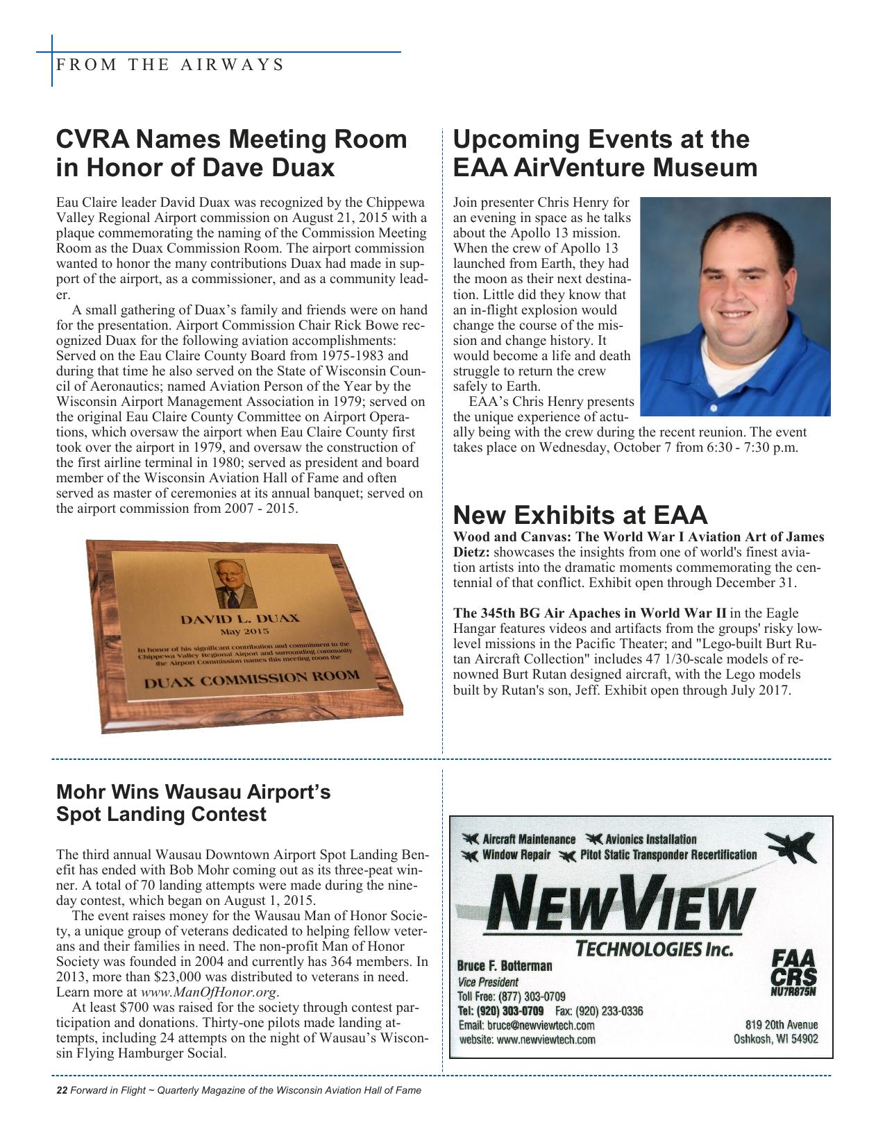 Forward in Flight - Fall 2015 -  Page24