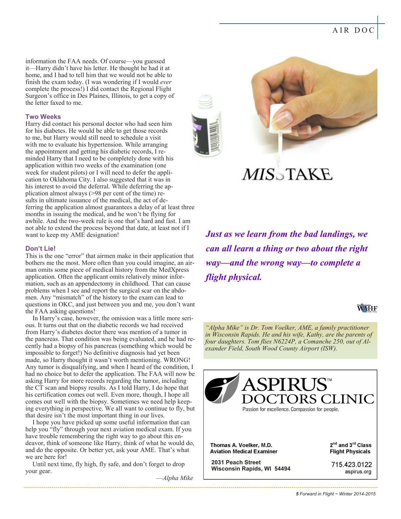 Forward in Flight - Winter 2014 -  Page7