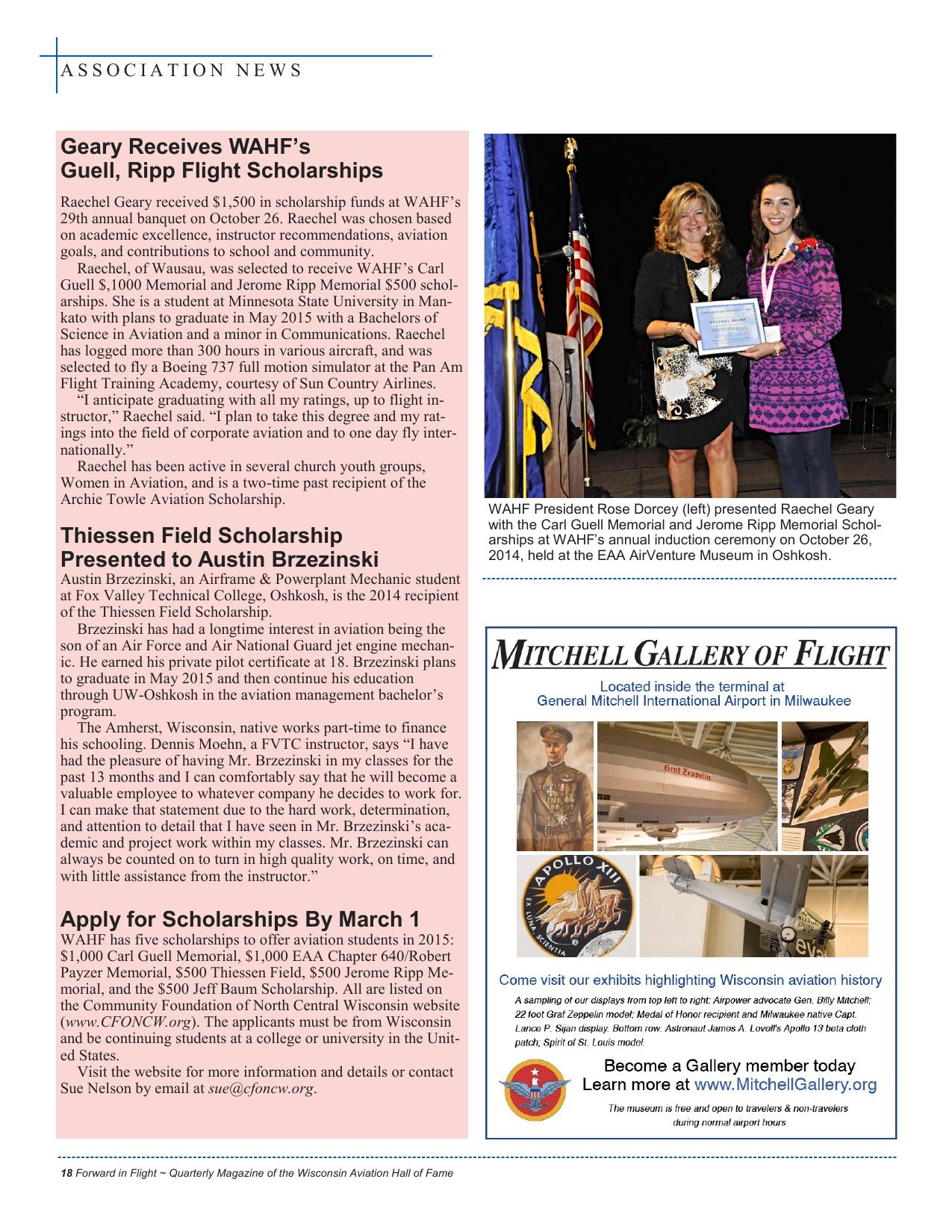 Forward in Flight - Winter 2014 -  Page20