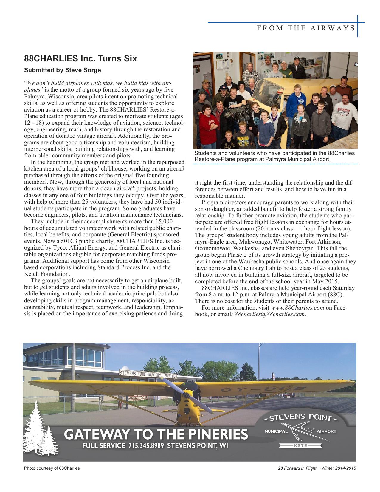 Forward in Flight - Winter 2014 -  Page25