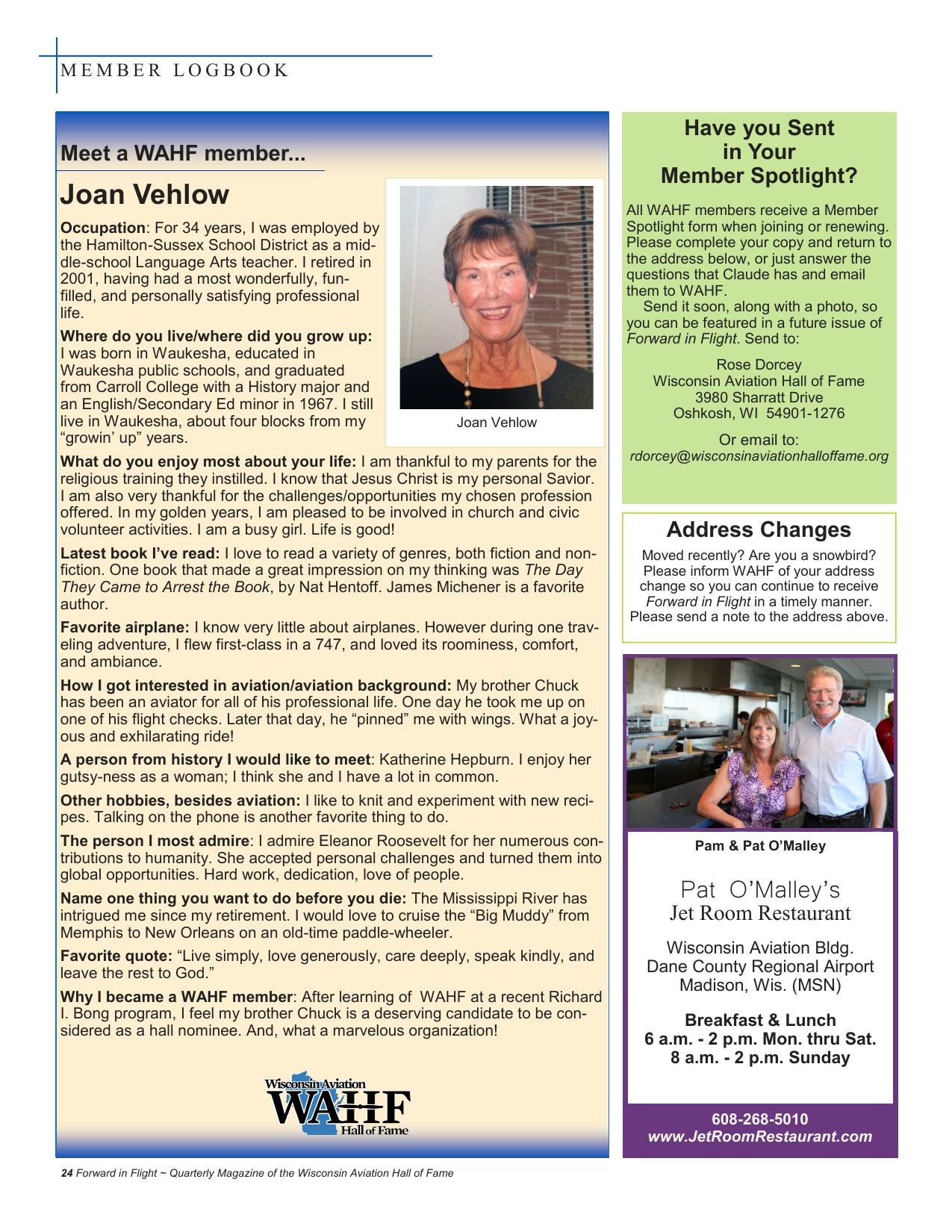 Forward in Flight - Winter 2014 -  Page26