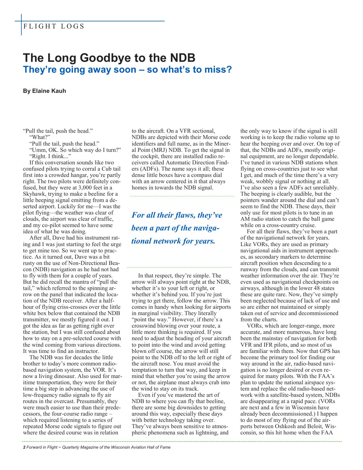 Forward in Flight - Summer 2015 -  Page4