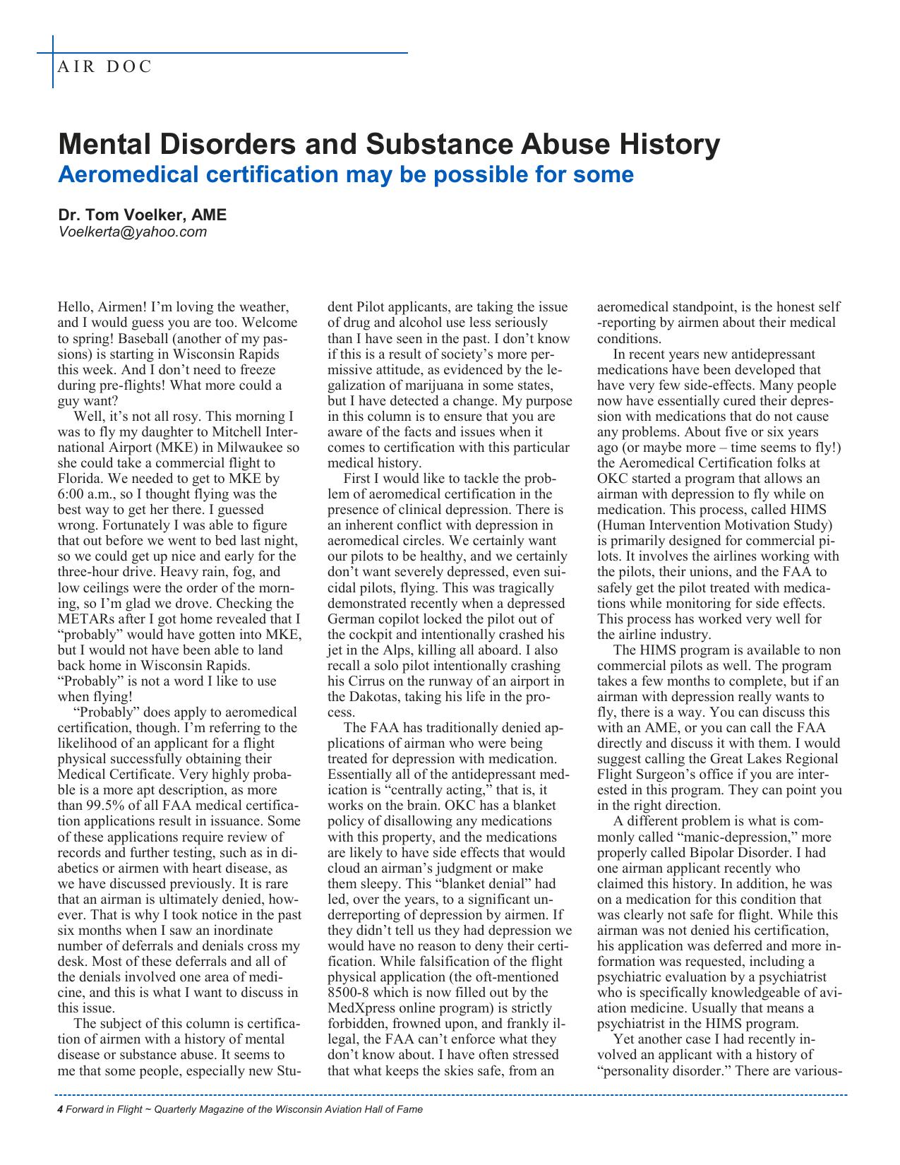 Forward in Flight - Summer 2015 -  Page6