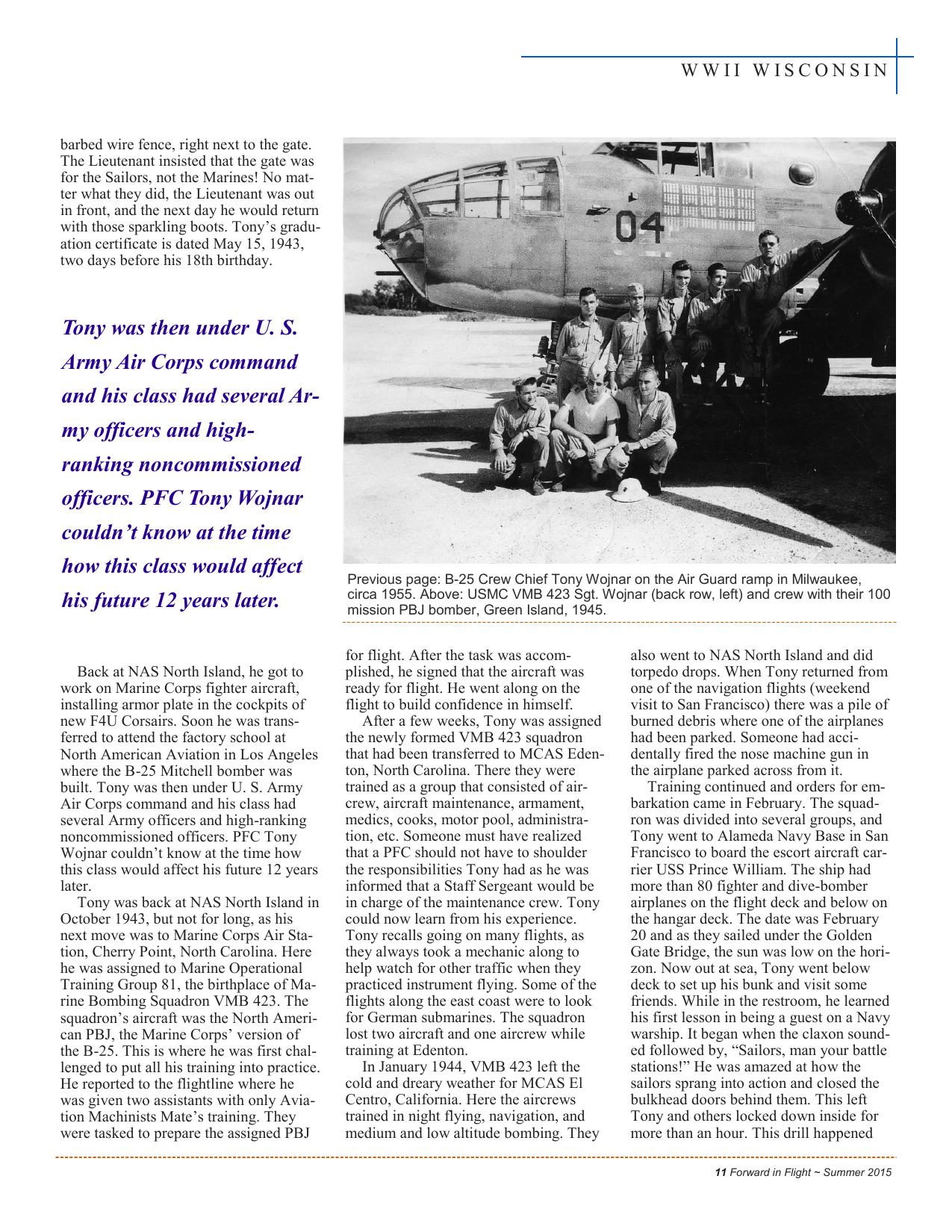 Forward in Flight - Summer 2015 -  Page13