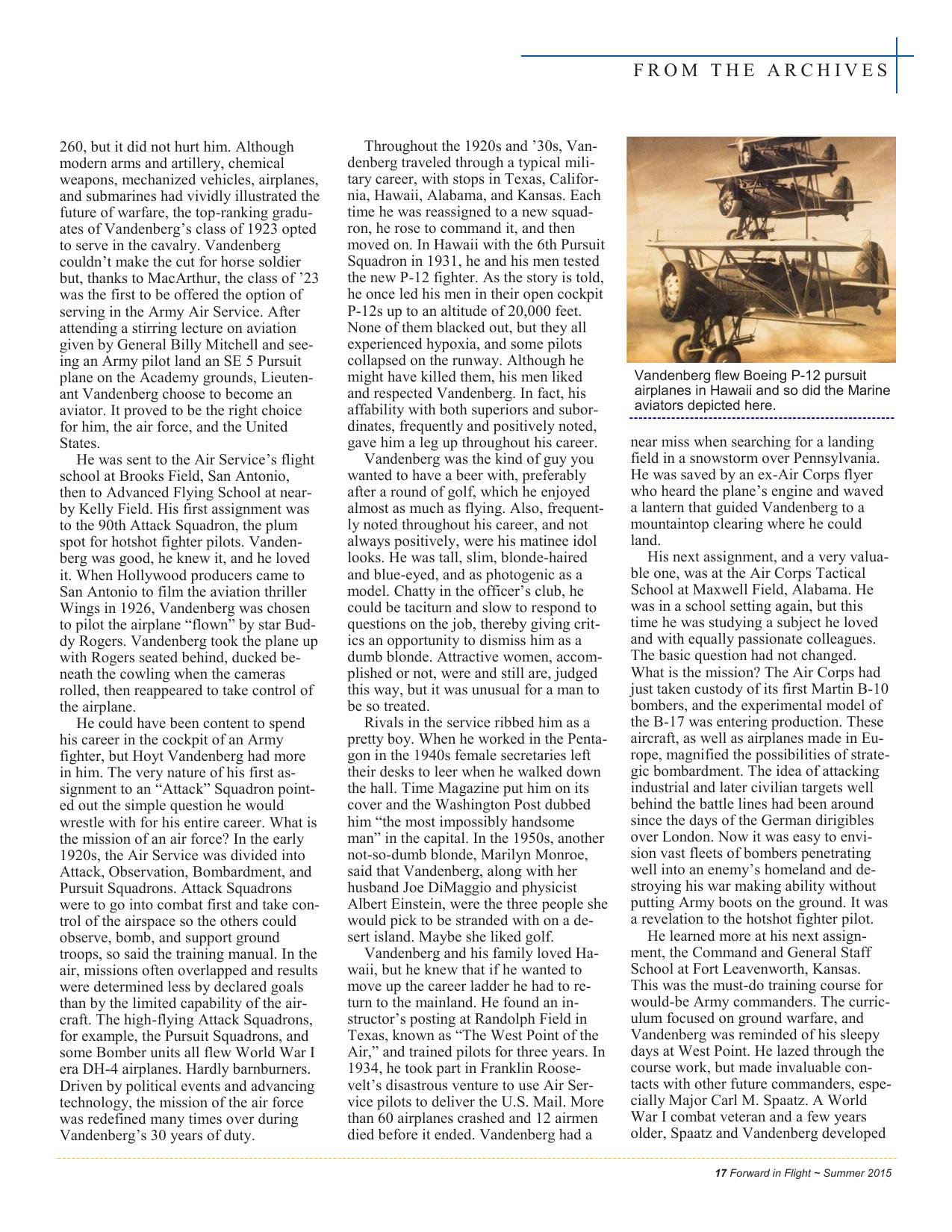 Forward in Flight - Summer 2015 -  Page19