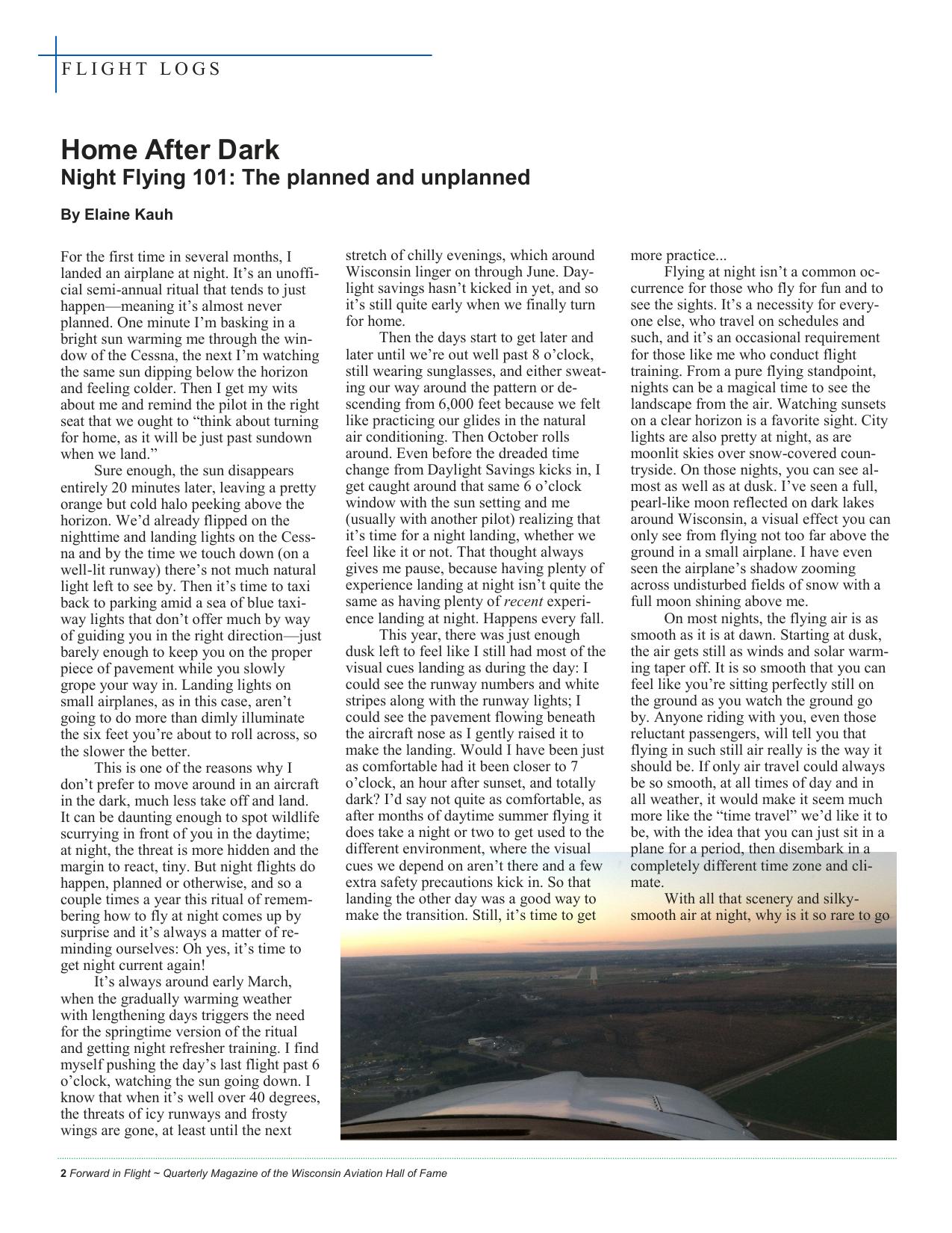 Forward in Flight - Winter 2017 -  Page4