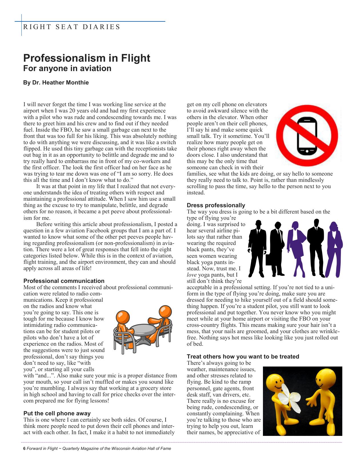 Forward in Flight - Winter 2017 -  Page8