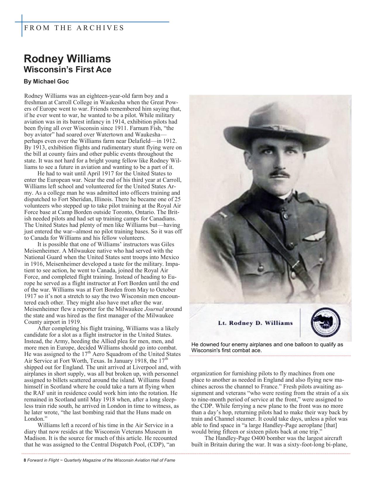 Forward in Flight - Winter 2017 -  Page10