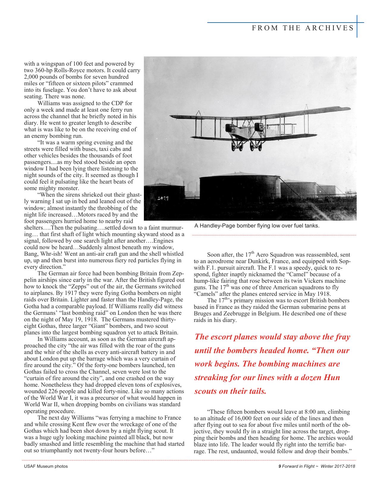 Forward in Flight - Winter 2017 -  Page11