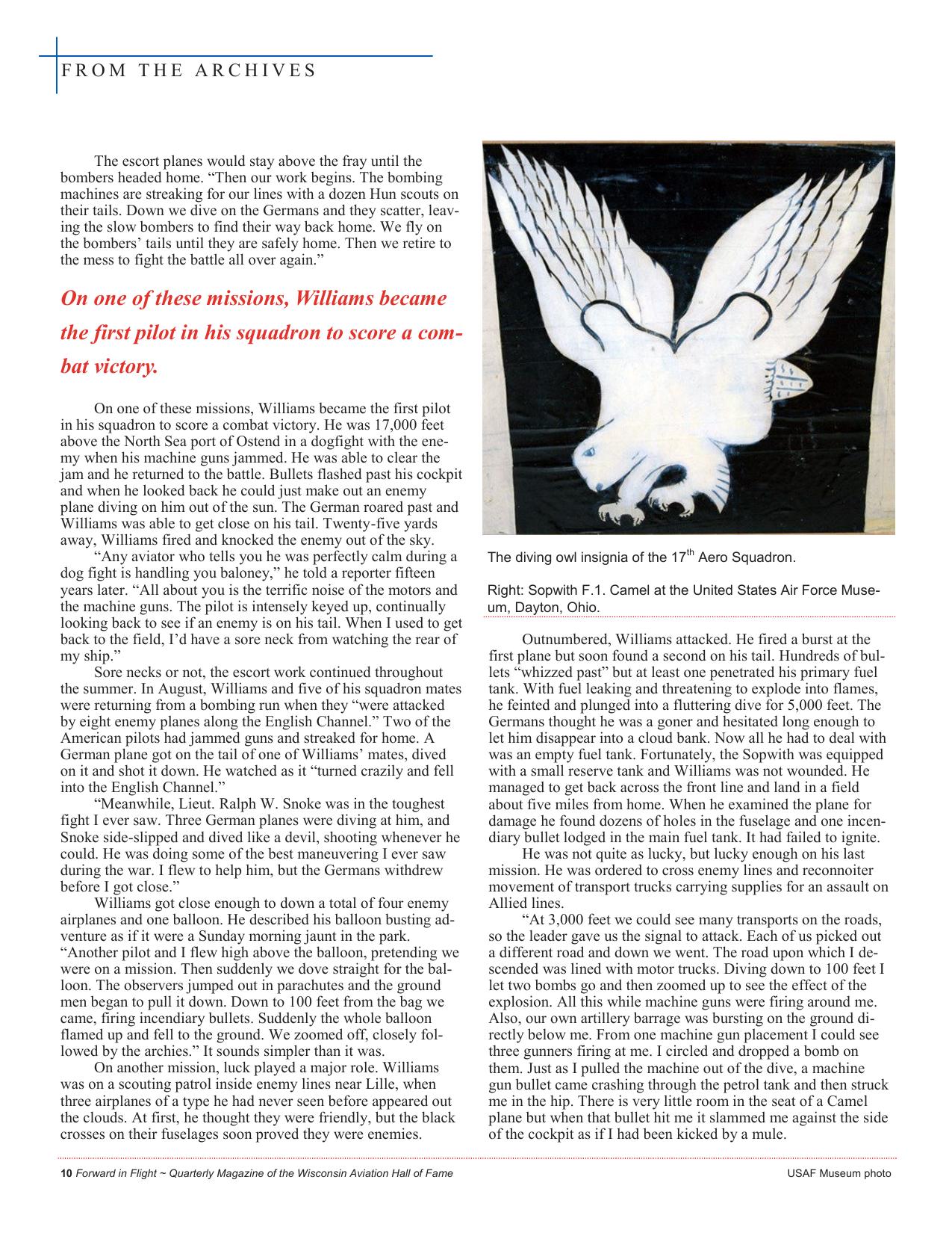 Forward in Flight - Winter 2017 -  Page12