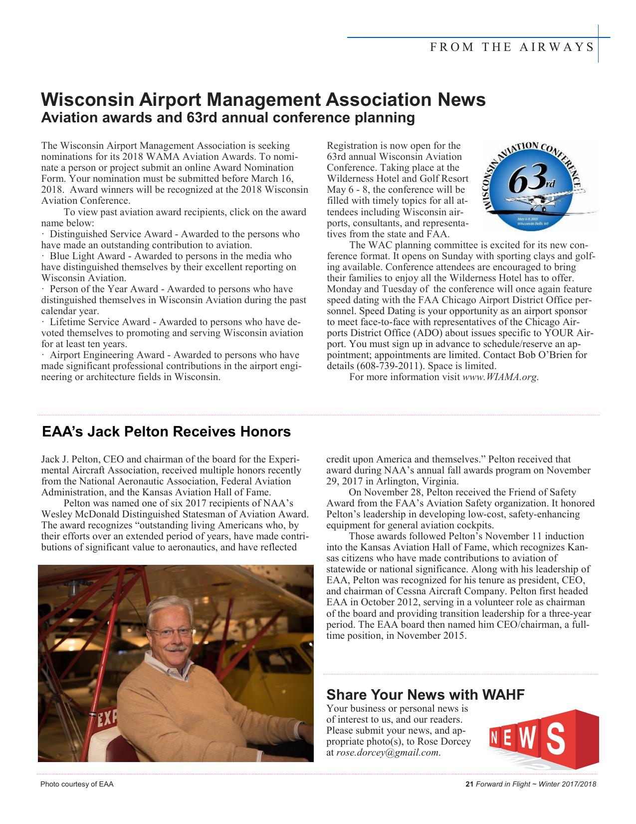 Forward in Flight - Winter 2017 -  Page23