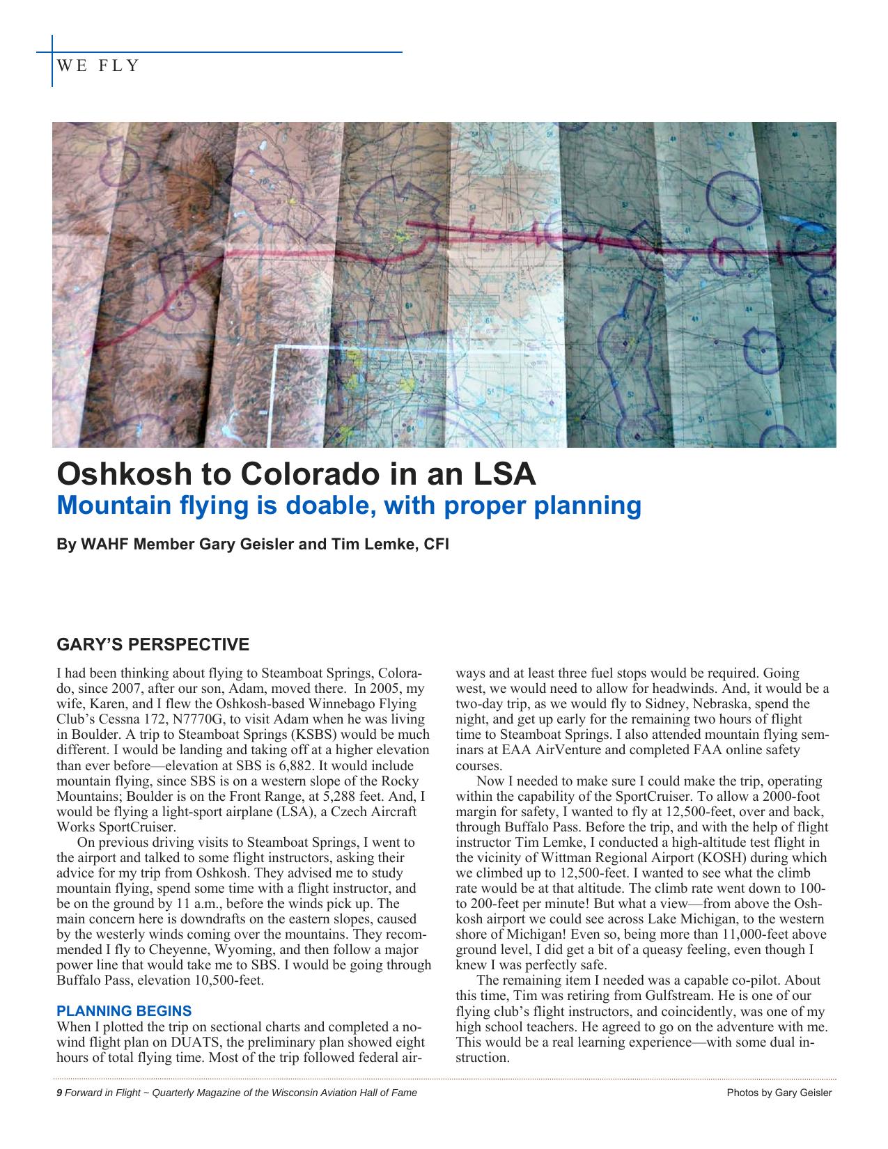 Forward in Flight - Spring 2013 -  Page10