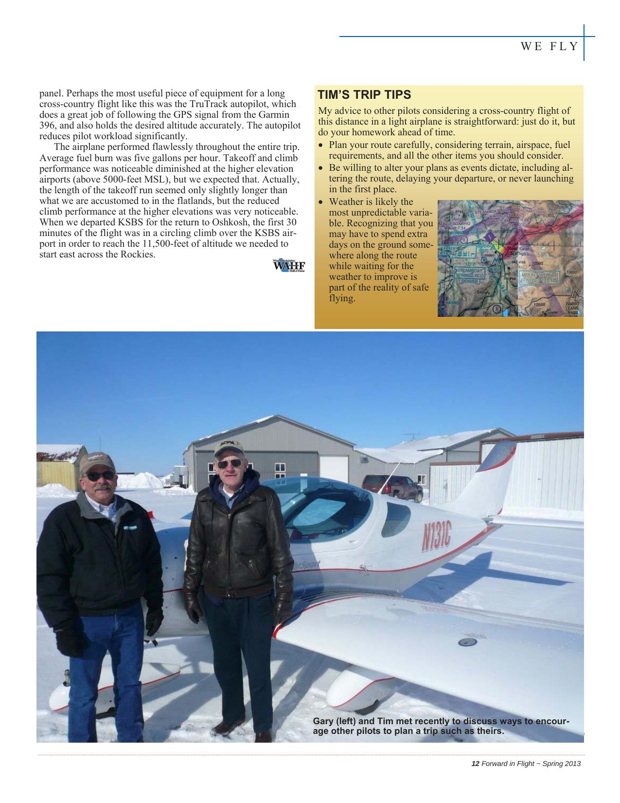 Forward in Flight - Spring 2013 -  Page13