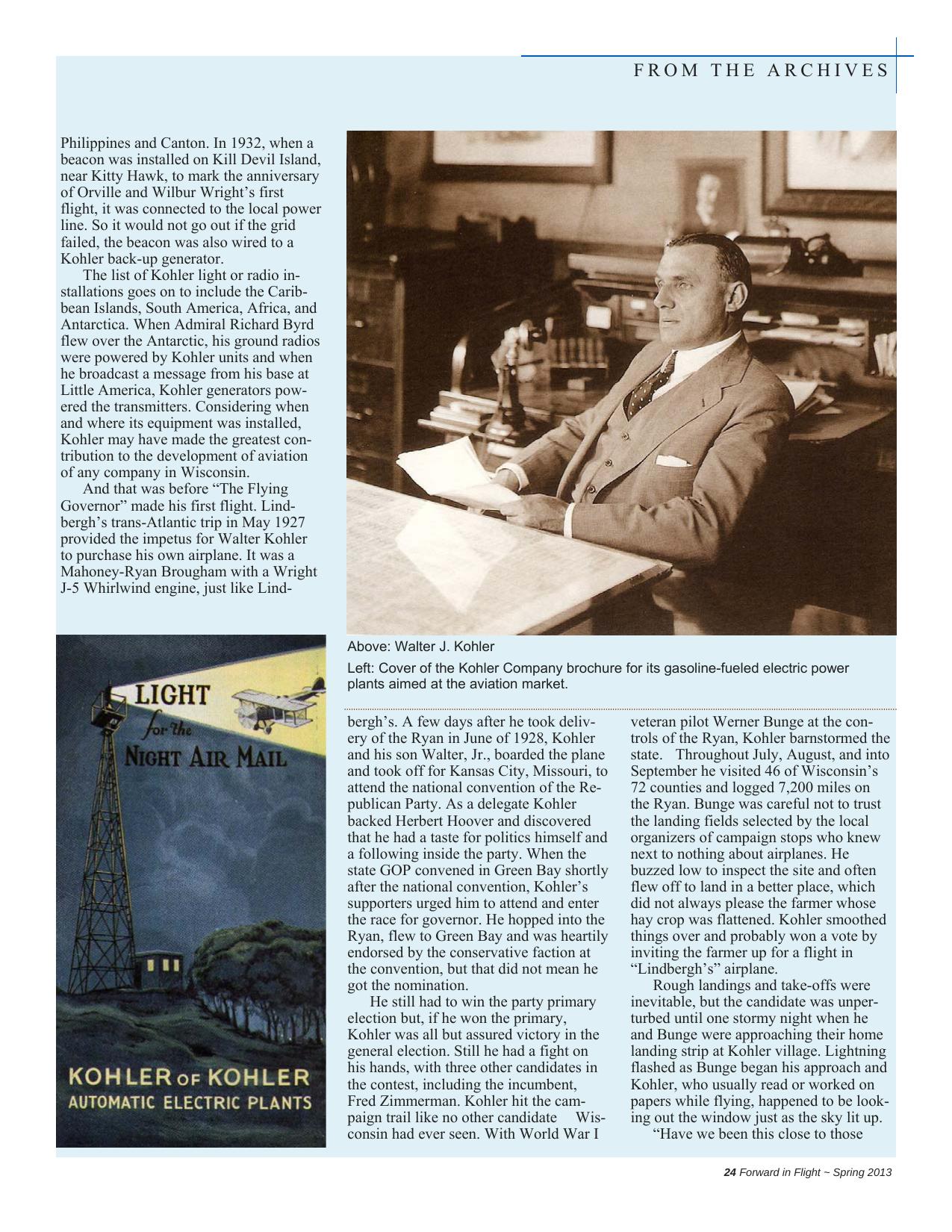 Forward in Flight - Spring 2013 -  Page25