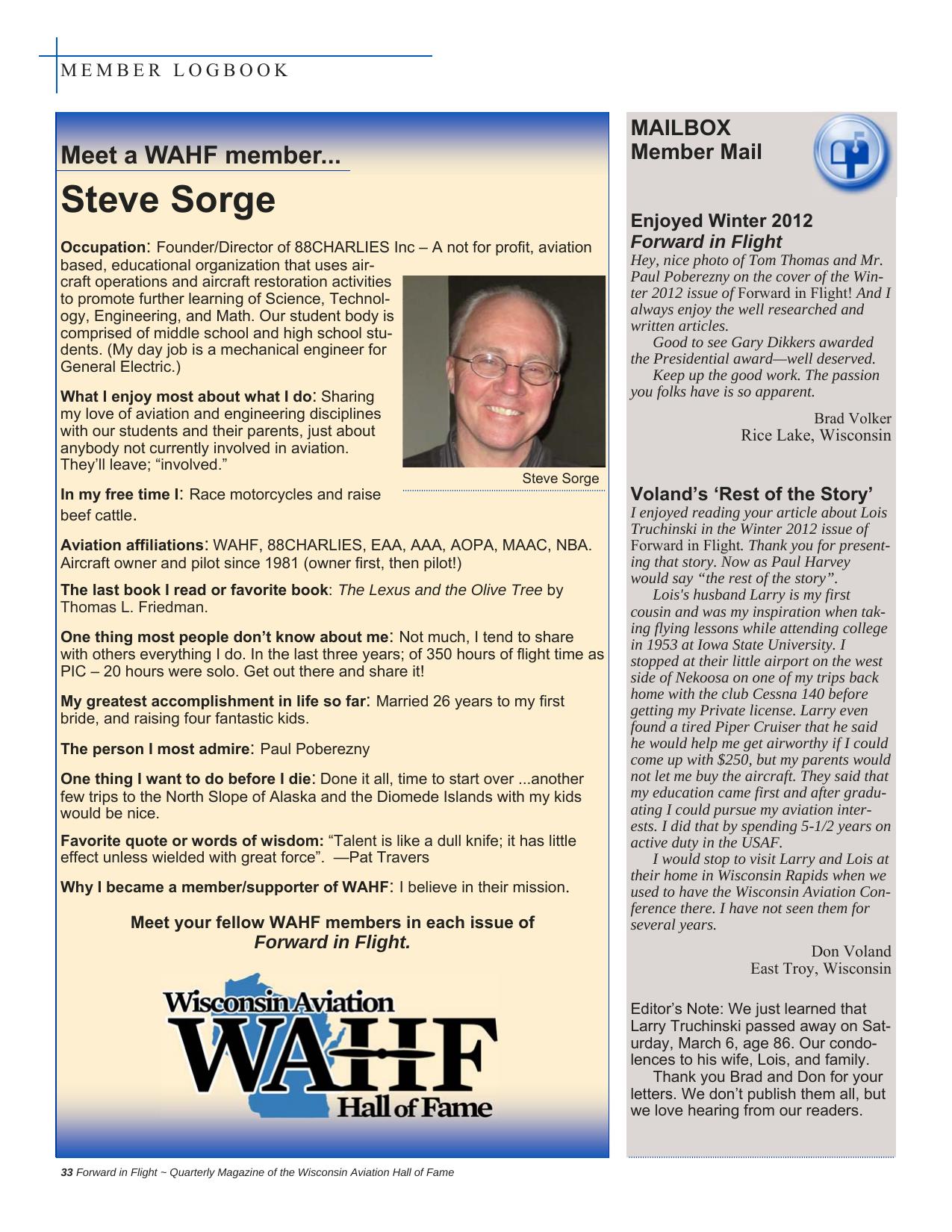 Forward in Flight - Spring 2013 -  Page34