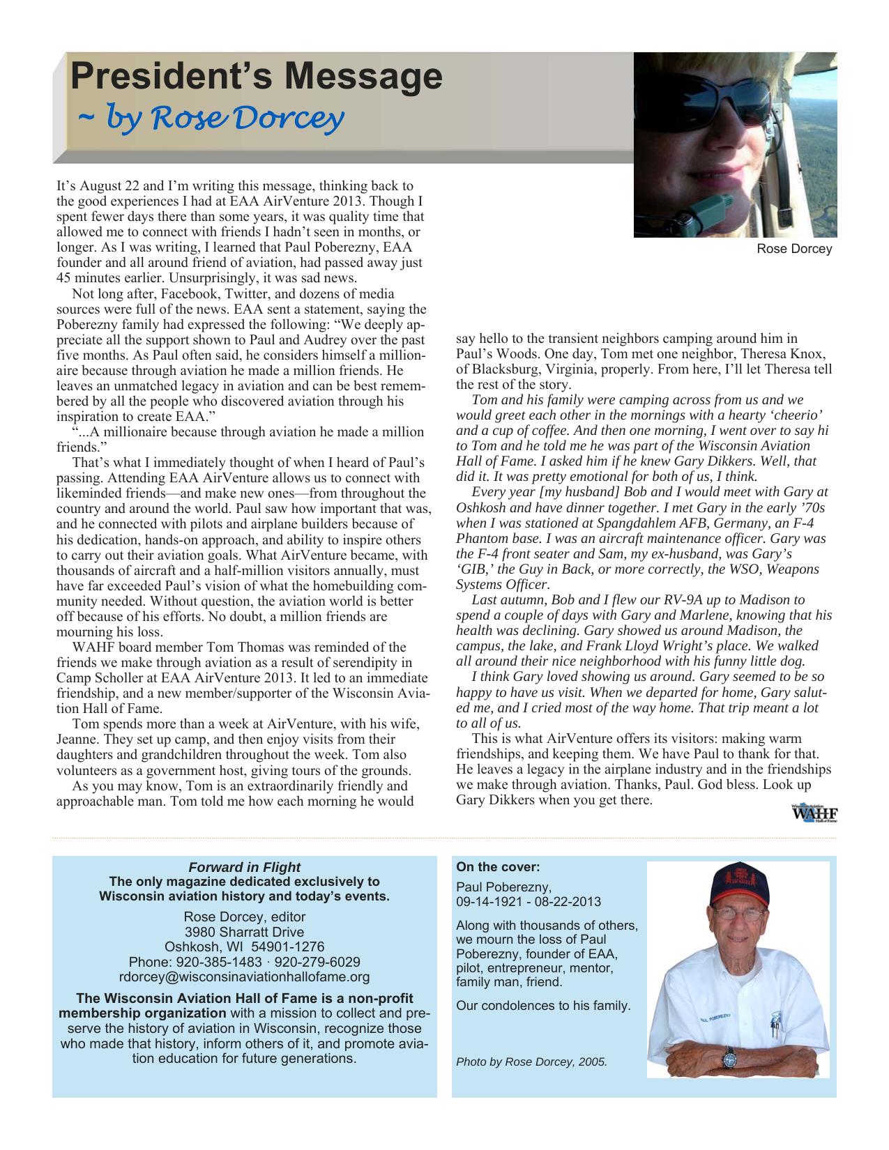 Forward in Flight - Fall 2013 -  Page3