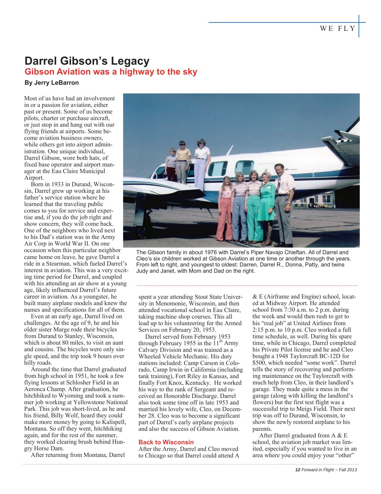 Forward in Flight - Fall 2013 -  Page13