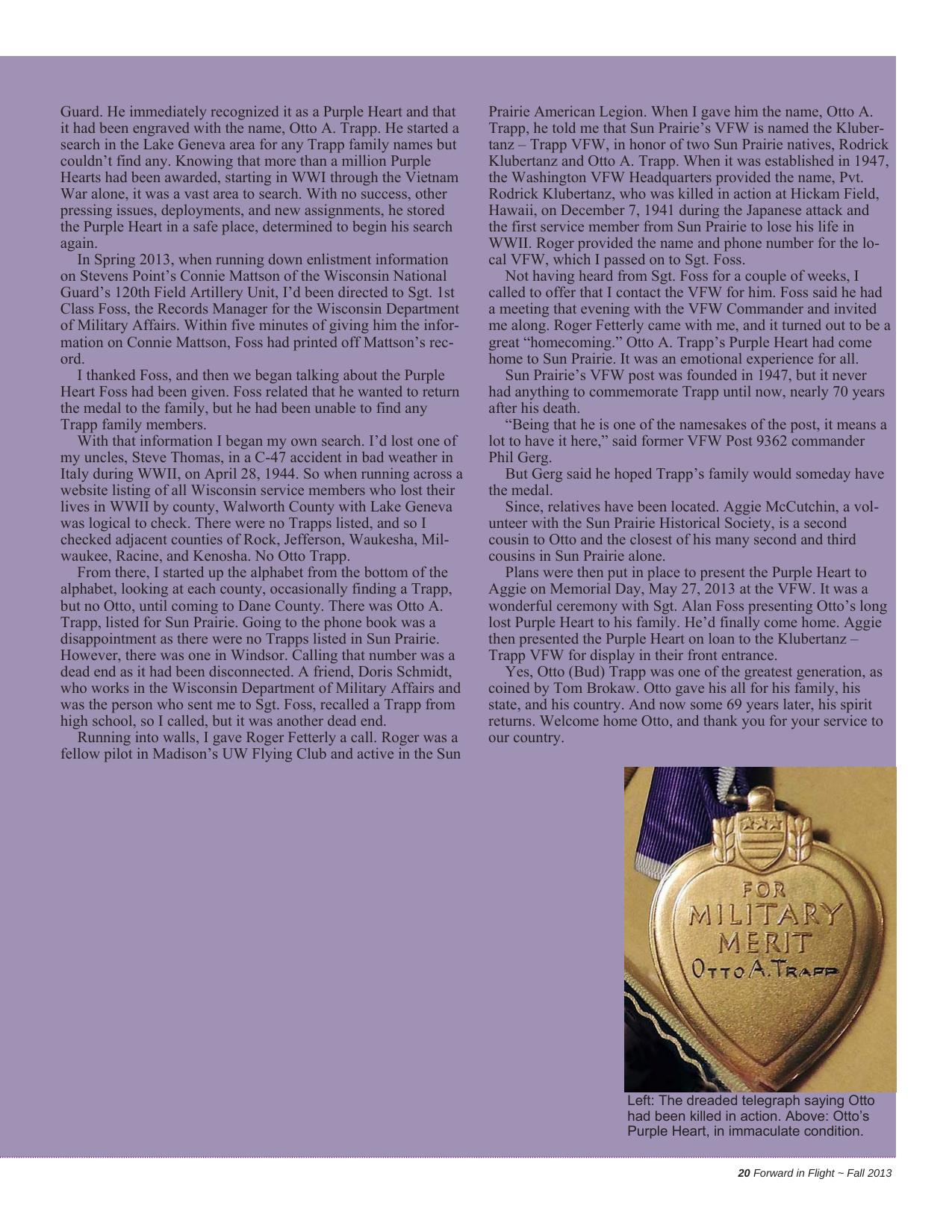 Forward in Flight - Fall 2013 -  Page21