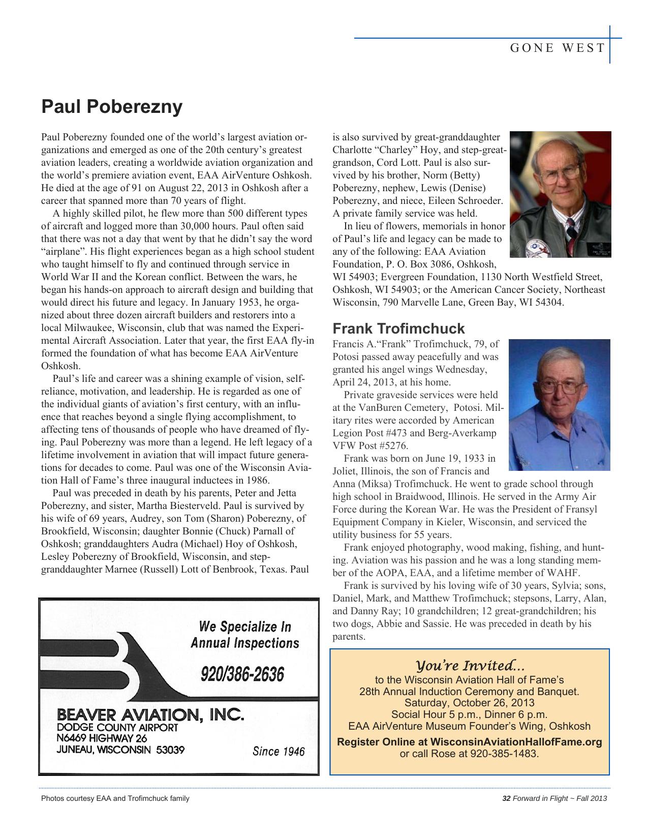 Forward in Flight - Fall 2013 -  Page33