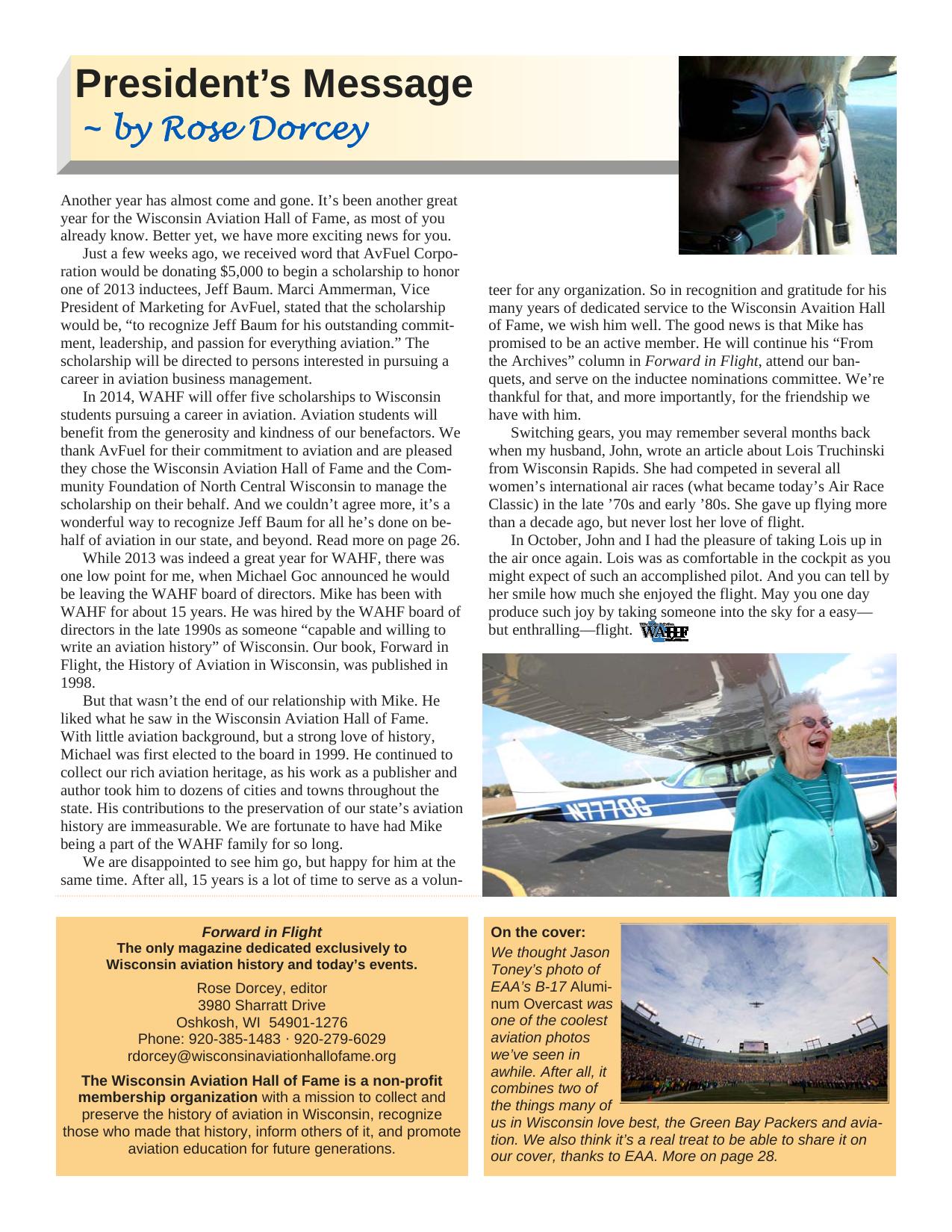 Forward in Flight - Winter 2013 -  Page3