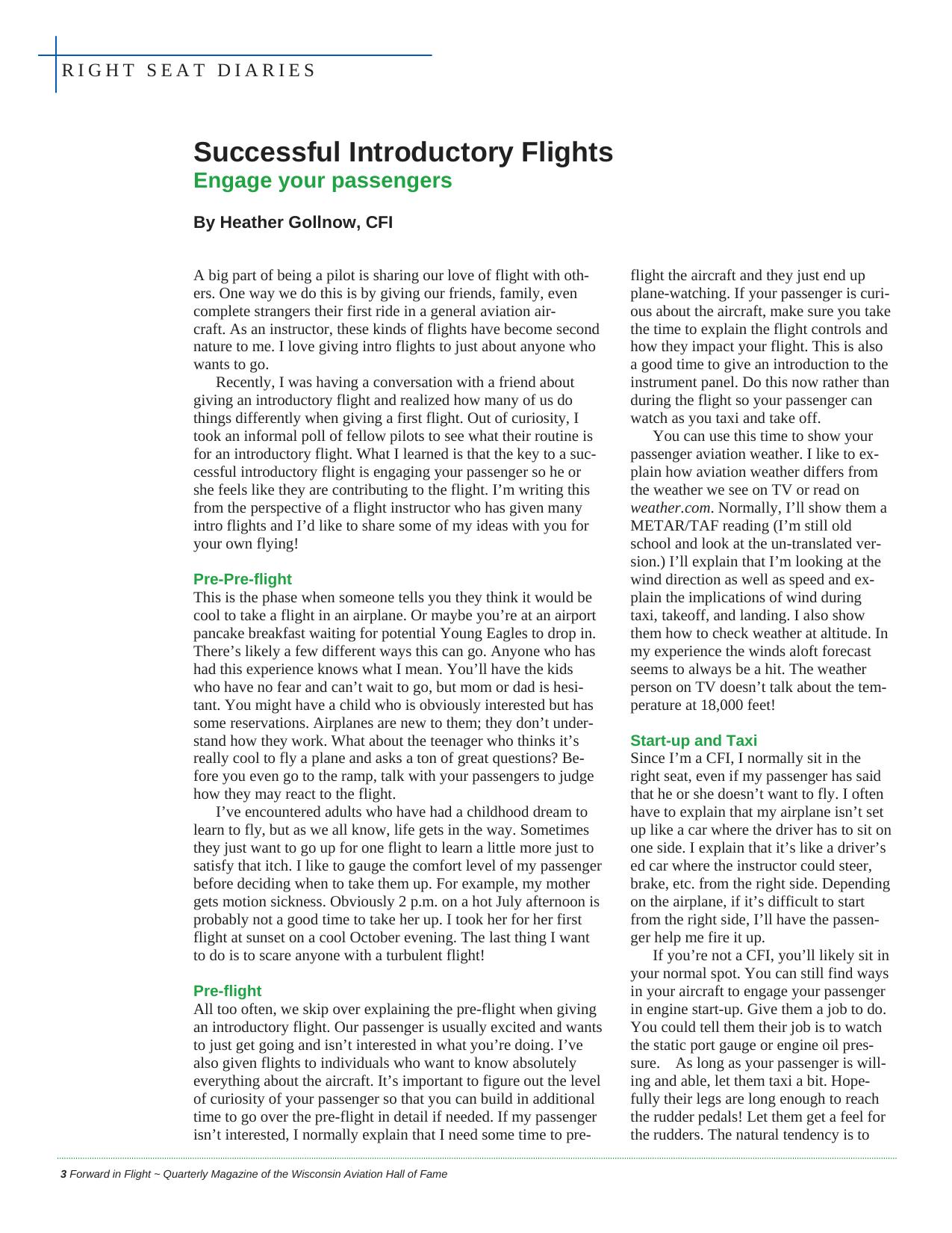 Forward in Flight - Winter 2013 -  Page4