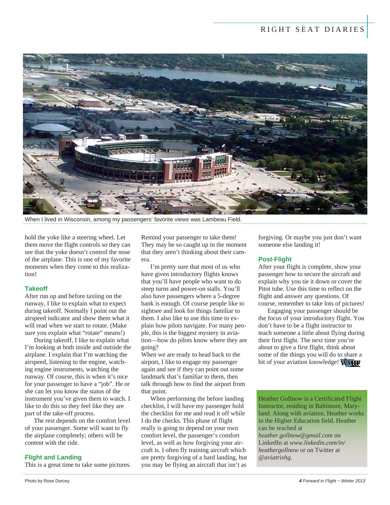 Forward in Flight - Winter 2013 -  Page5