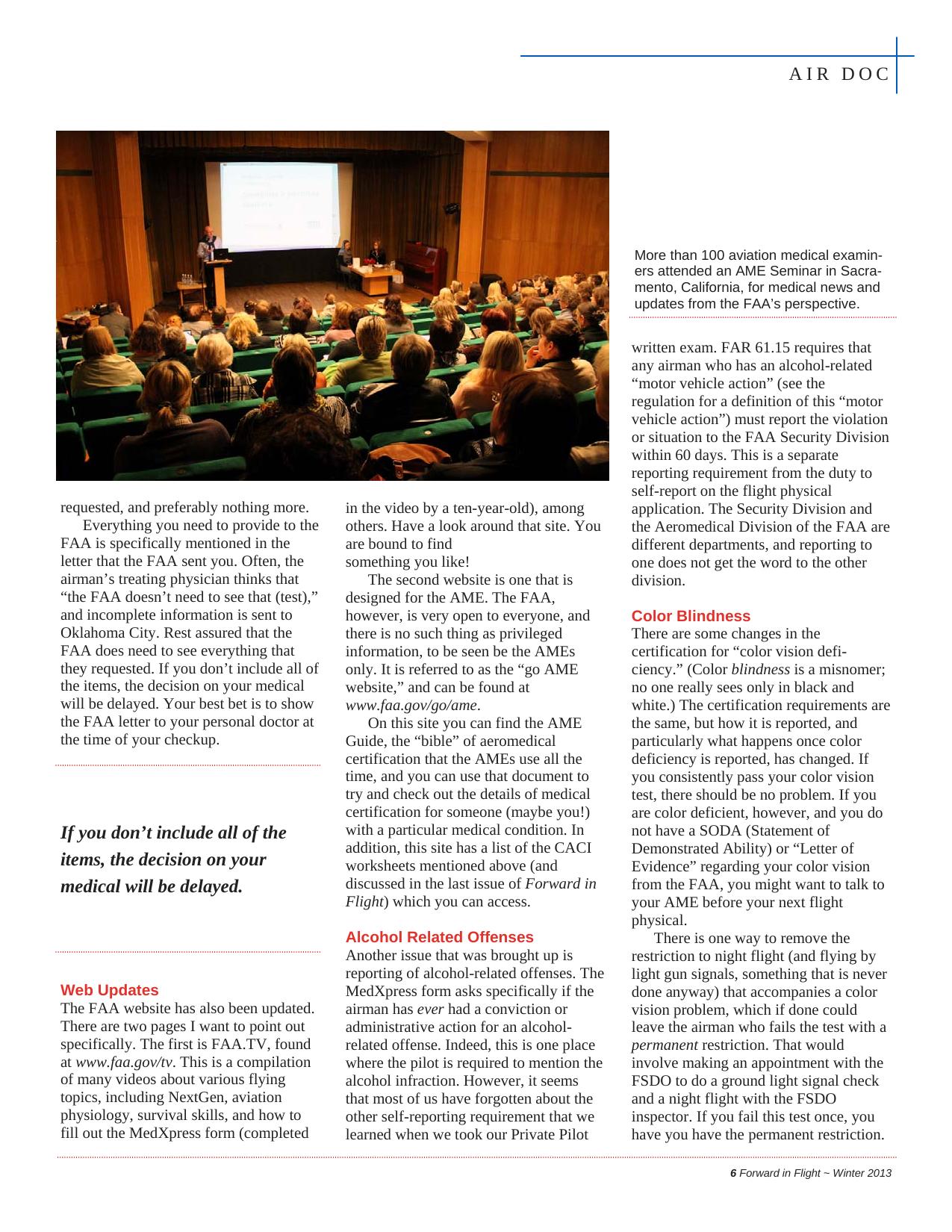 Forward in Flight - Winter 2013 -  Page7