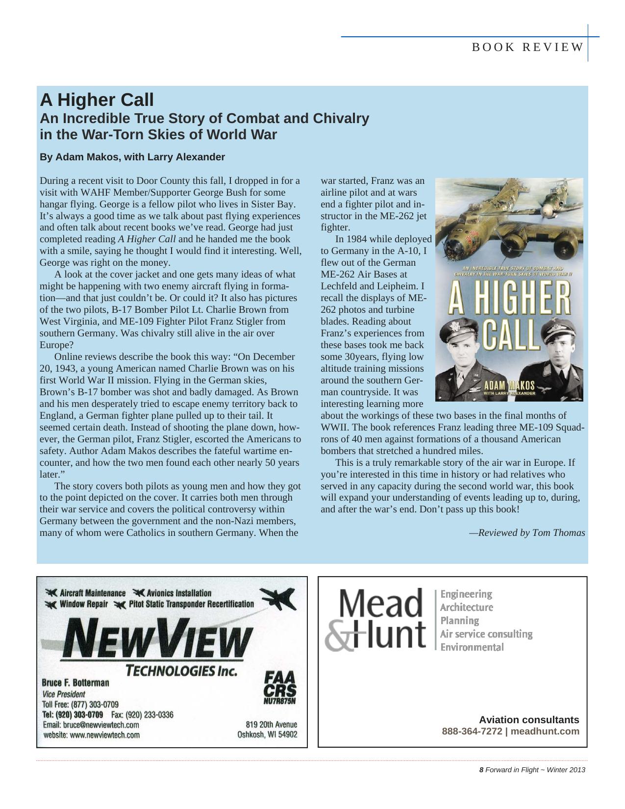 Forward in Flight - Winter 2013 -  Page9