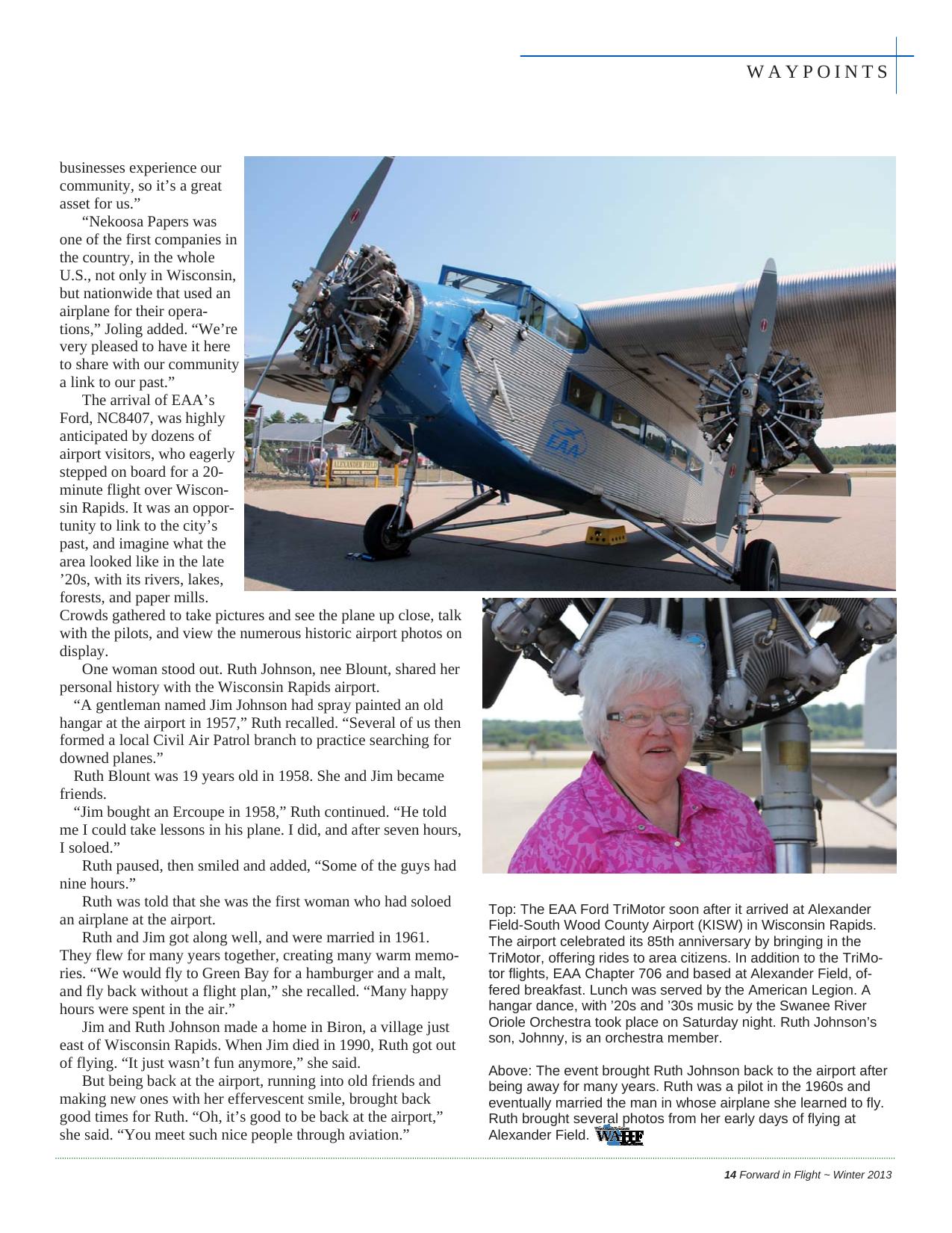 Forward in Flight - Winter 2013 -  Page15