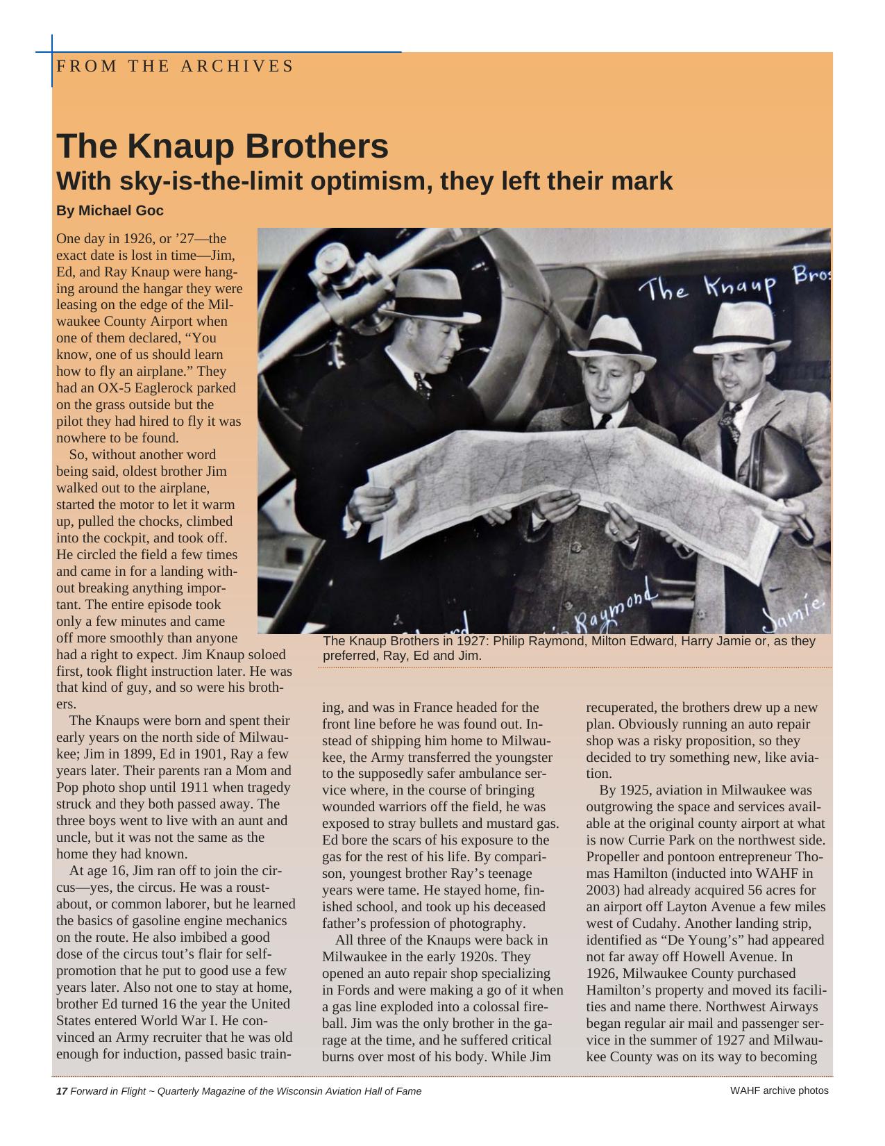 Forward in Flight - Winter 2013 -  Page18