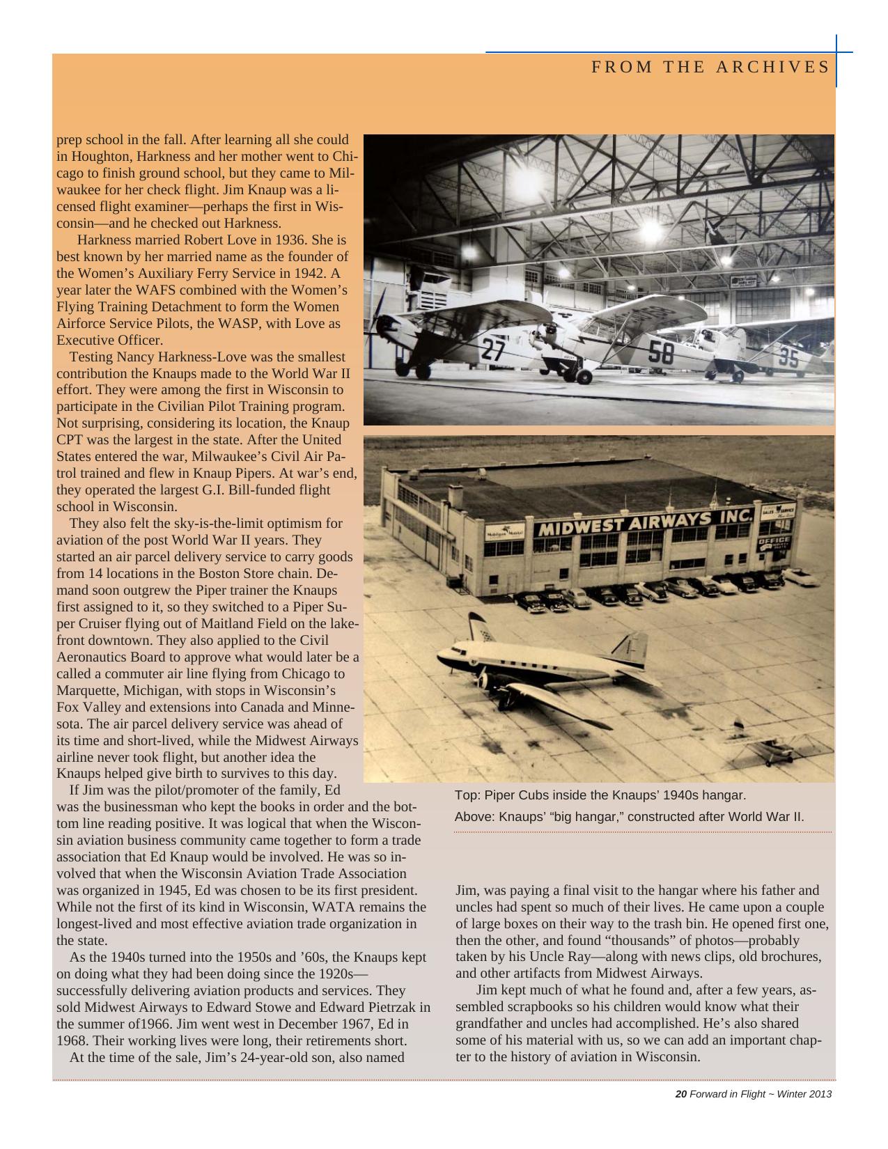 Forward in Flight - Winter 2013 -  Page21