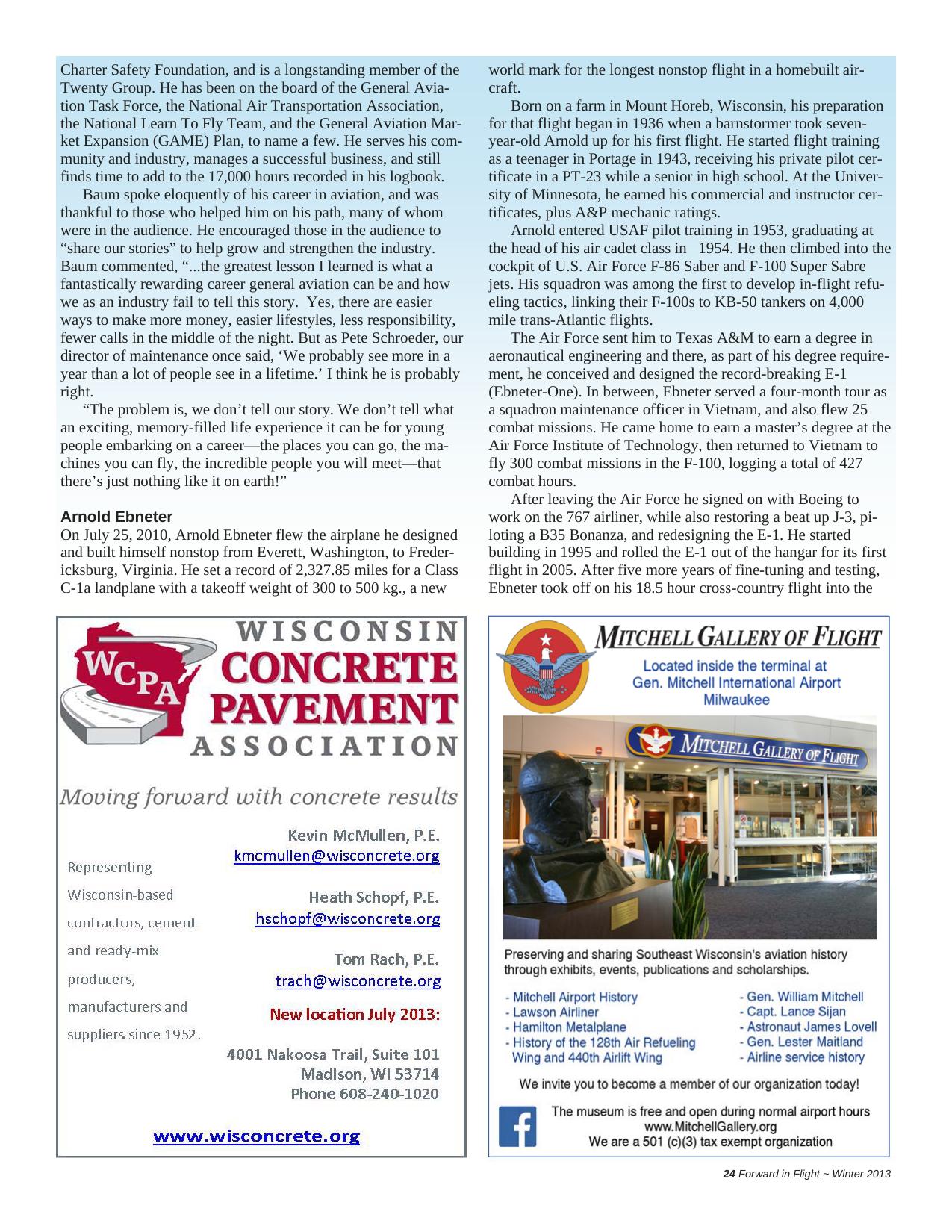 Forward in Flight - Winter 2013 -  Page25