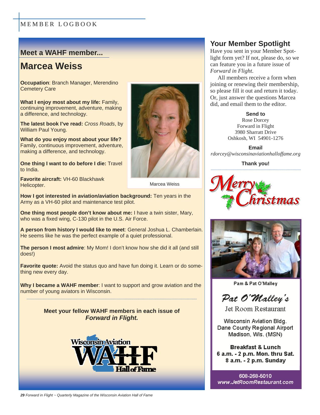 Forward in Flight - Winter 2013 -  Page30