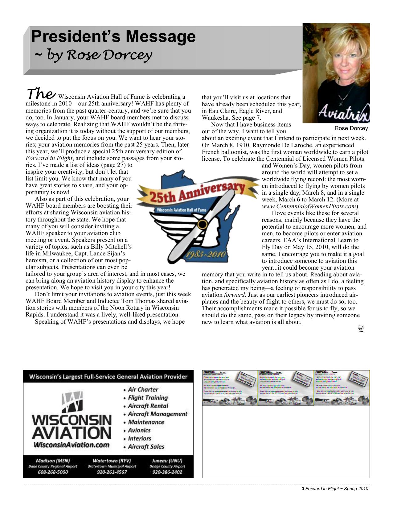 Forward in Flight - Spring 2010 -  Page3