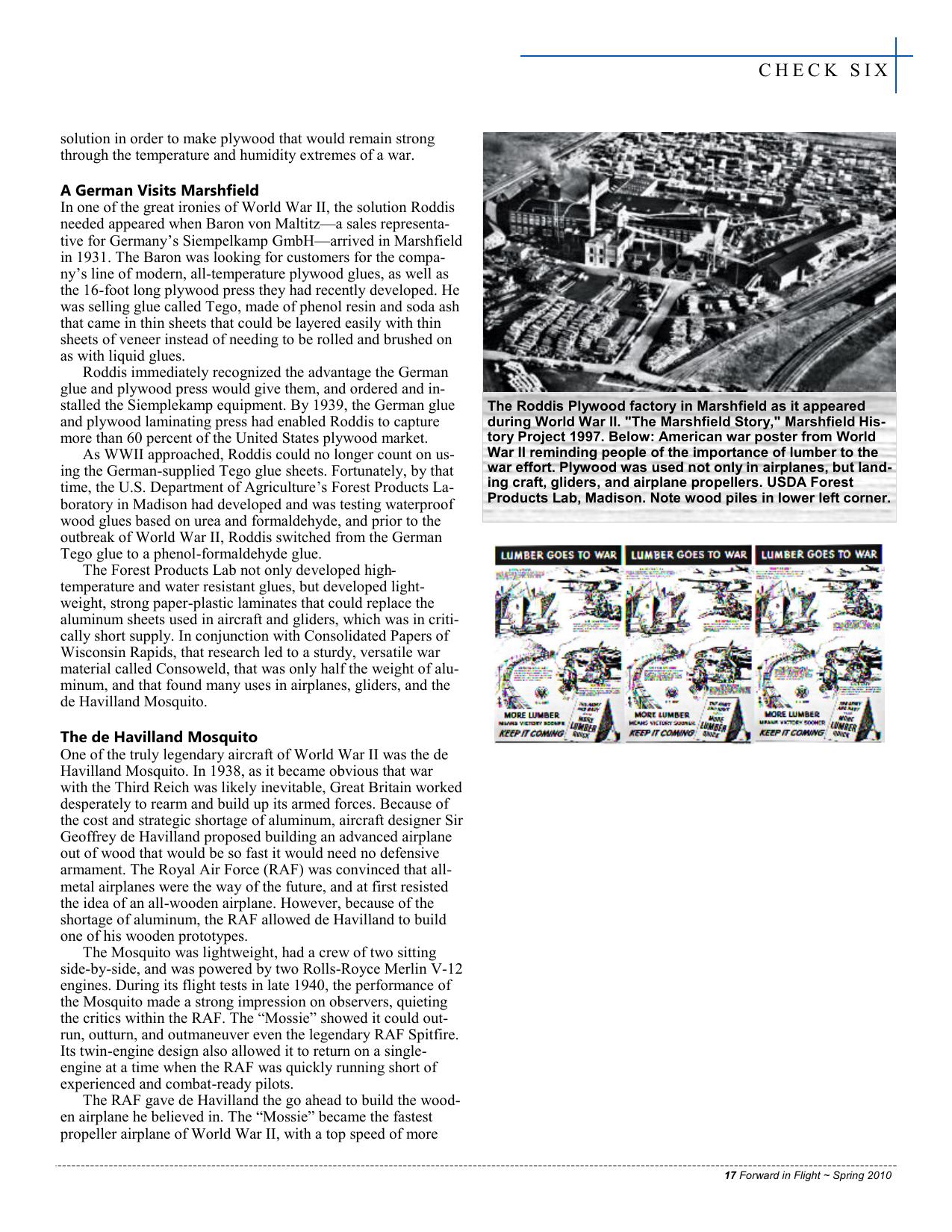 Forward in Flight - Spring 2010 -  Page17