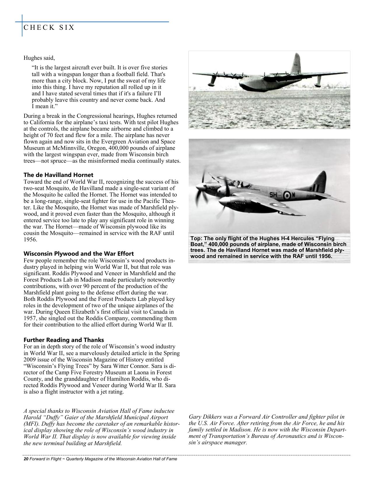 Forward in Flight - Spring 2010 -  Page20
