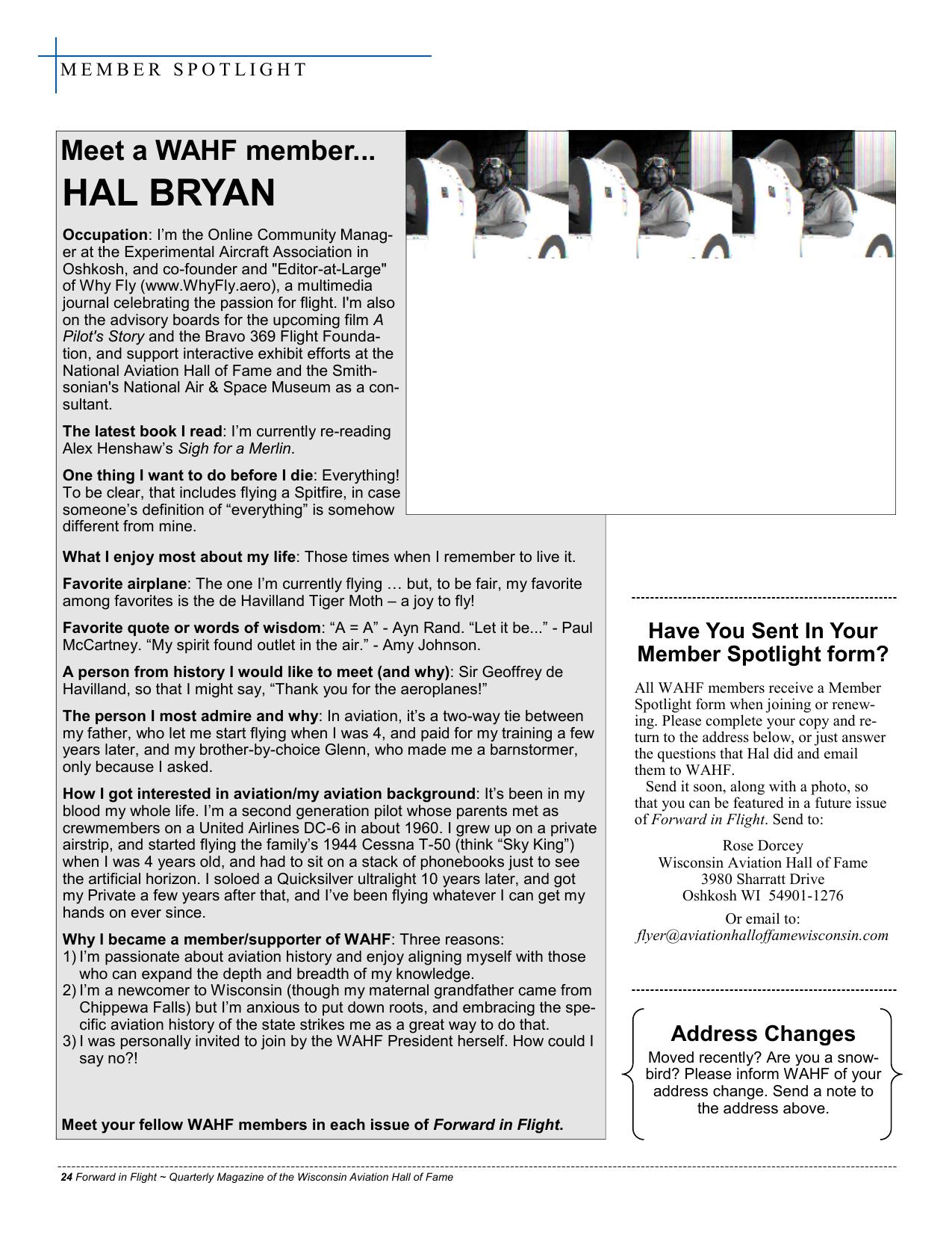 Forward in Flight - Spring 2010 -  Page24